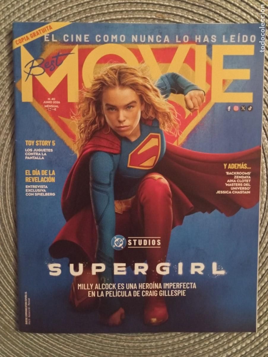 Cine: REVISTA ** BEST MOVIE ** SUPERGIRL. CINESA.... N. 40 JUNIO.. 2026