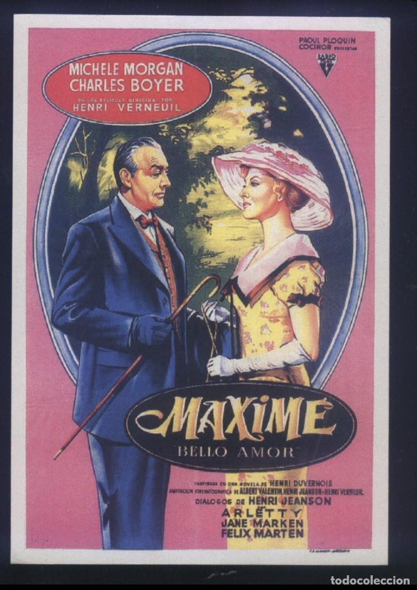 Cine: Q-02259- MAXIME (SOLIG&Oacute;) Mich&egrave;le Morgan - Charles Boyer