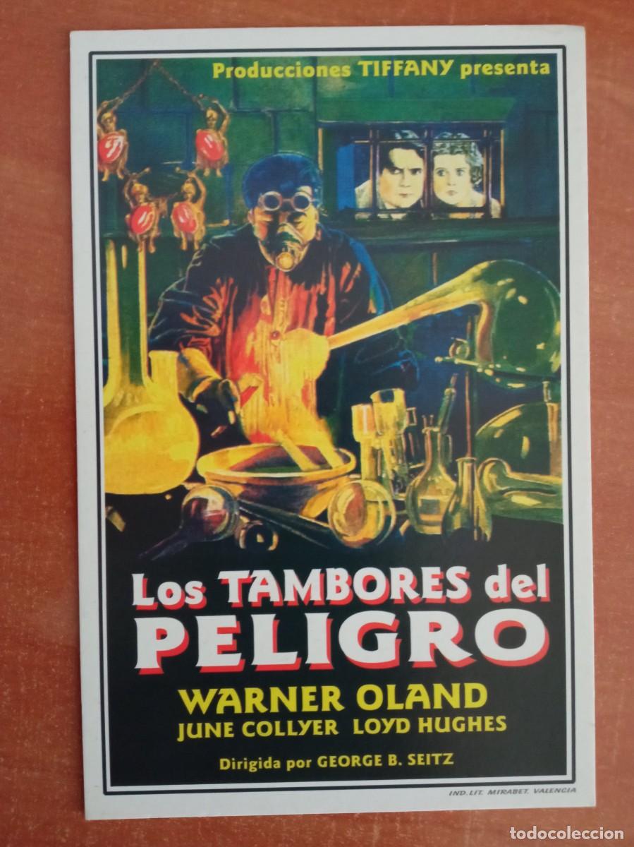 Cine: LOS TAMBORES DEL PELIGRO, WARNER OLAND, REPRODUCCI&Oacute; O FACSIMIL ACARTONADO DE LOS A&Ntilde;OS 80