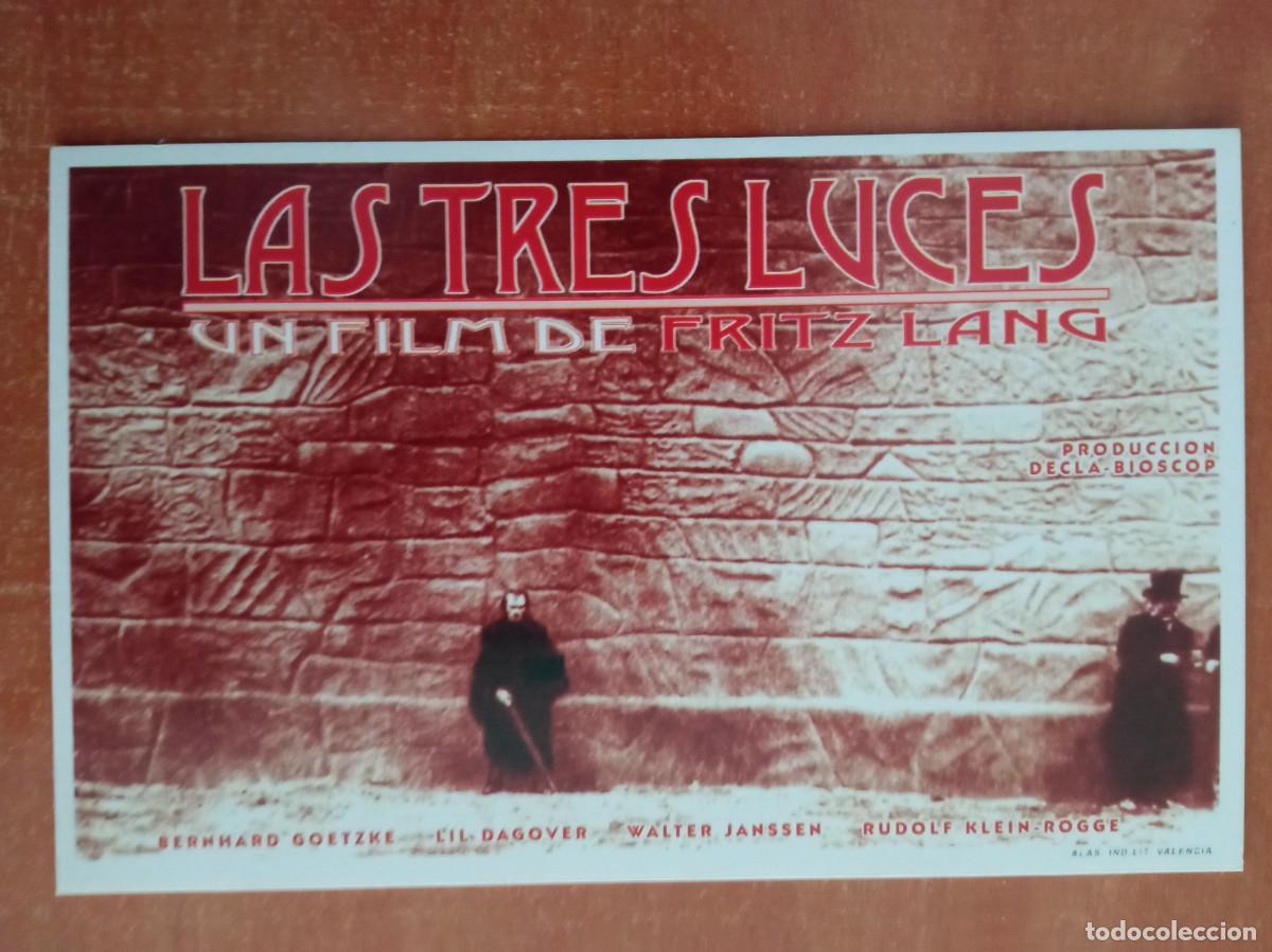 Cine: LAS TRES LUCES, FRITZ LANG, REPRODUCCI&Oacute; O FACSIMIL ACARTONADO DE LOS A&Ntilde;OS 80 HECHO EN VALENCIA