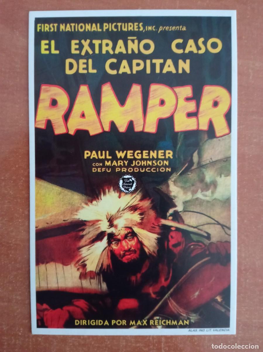 Cine: EL EXTRA&Ntilde;O CASO DEL CAPITAN RAMPER, REPRODUCCI&Oacute;N O FACSIMIL ACARTONADO DE LOS A&Ntilde;OS 80
