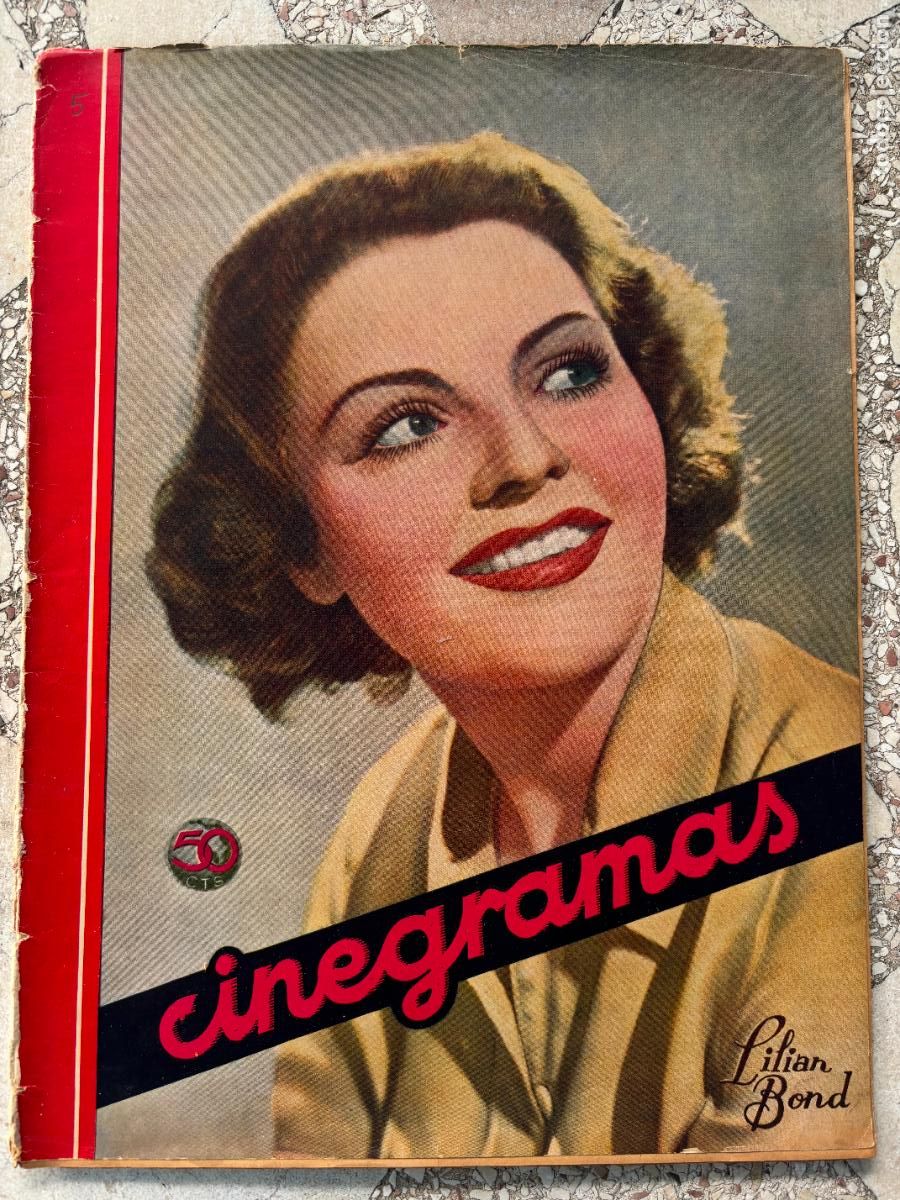 Cine: CINEGRAMAS N&ordm; 35 A&Ntilde;O 1935. LILIAN BOND EN PORTADA. MARY DEL CARMEN Y PEPE CALLE. MAX REINHARDT.
