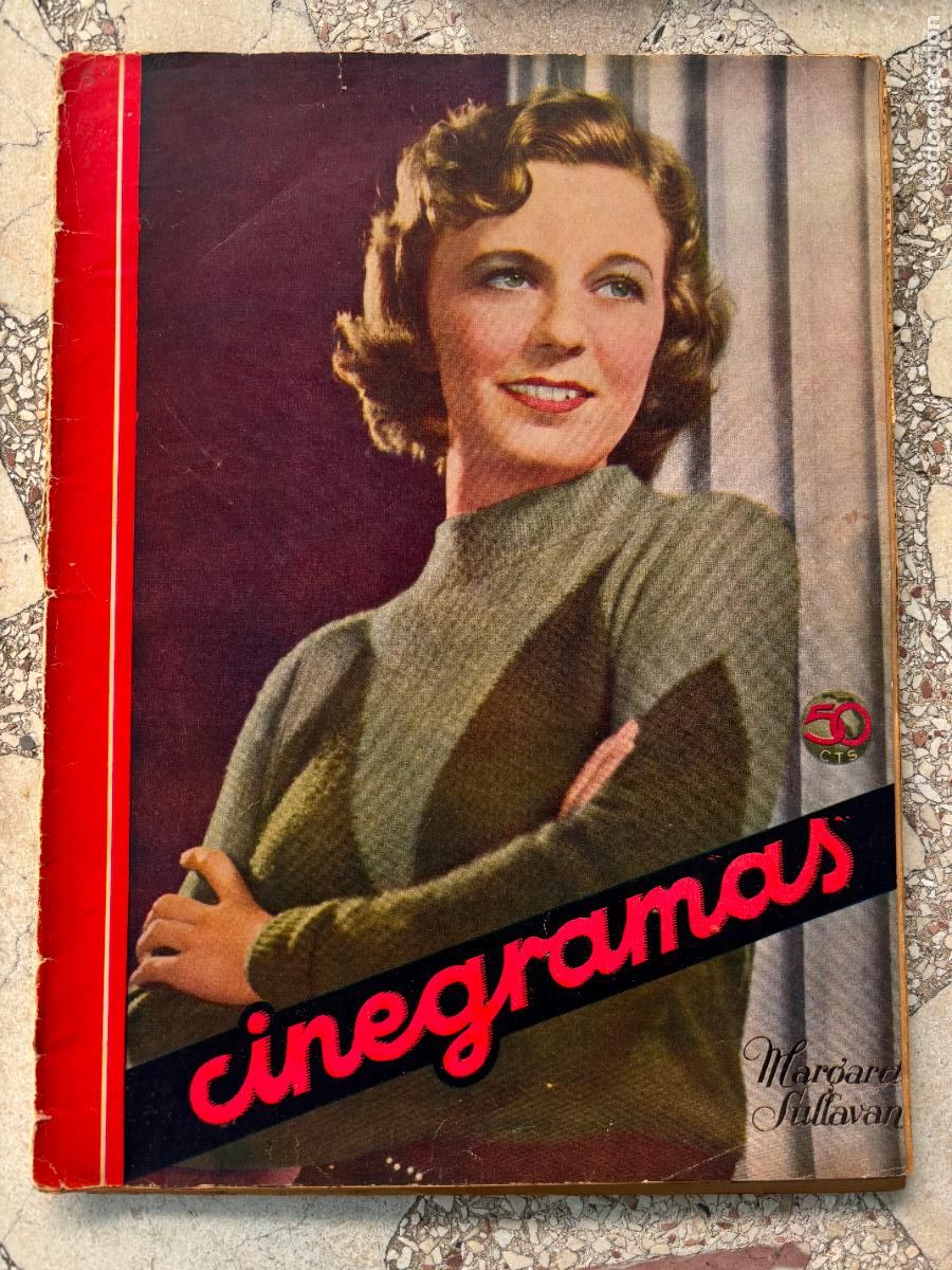 Cine: CINEGRAMAS N&ordm; 37 A&Ntilde;O 1935. MARGARET SULLAVAN EN PORTADA. SARAH DEMARIS. EDUARDO MAROTO.