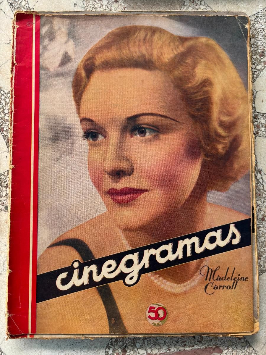 Cine: CINEGRAMAS N&ordm; 41 A&Ntilde;O 1935. MADELEINE CARROLL EN PORTADA. EDUARDO MAROTO. ANGELA SALLOKER.