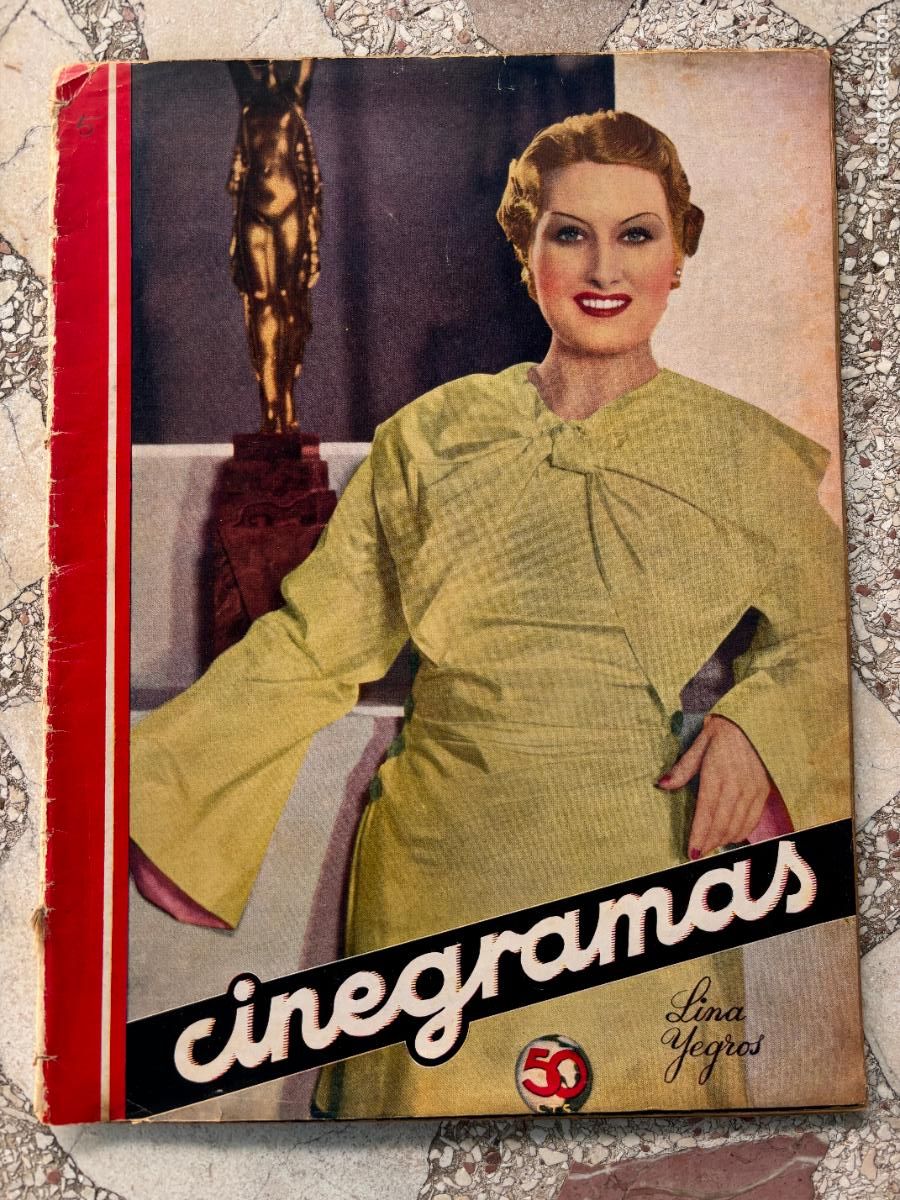 Cine: CINEGRAMAS N&ordm; 74 A&Ntilde;O 1936. LINA YEGROS EN PORTADA. LORETTA YOUNG. VIRGINIA BRUCE. JEAN HARLOW.