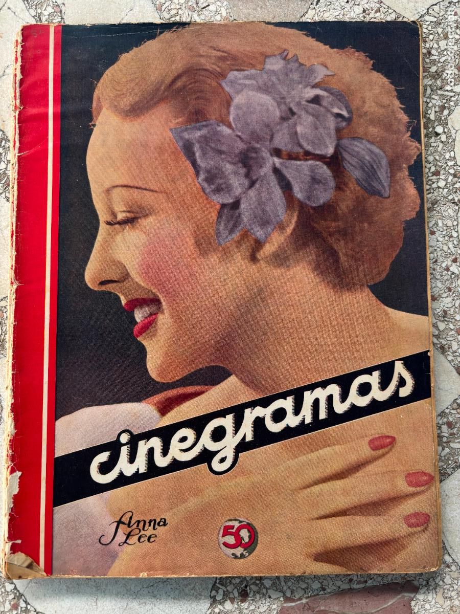 Cine: CINEGRAMAS N&ordm; 33 A&Ntilde;O 1935. ANNA LEE EN PORTADA. LINA YEGROS Y ANTONIO PORTAGO. JONNY WEISSMULLER.
