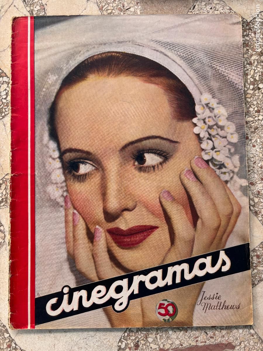 Cine: CINEGRAMAS N&ordm; 73 A&Ntilde;O 1936. JESSIE MATTHEWS EN PORTADA. ANITA PAGE. SANTIAGO ONTA&Ntilde;&Oacute;N.