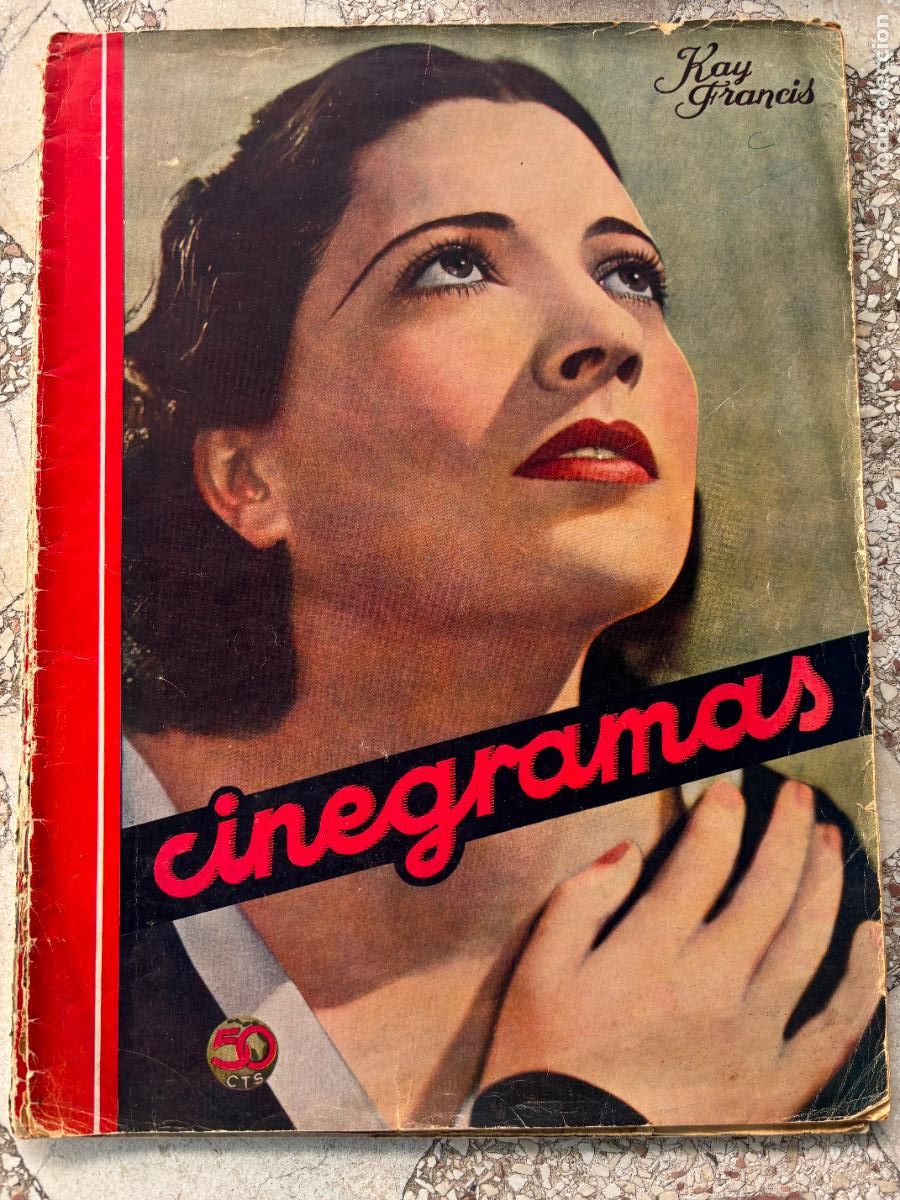 Cine: CINEGRAMAS N&ordm; 32 A&Ntilde;O 1935. KAY FRANCIS EN PORTADA. RAQUEL RODRIGO. DELMIRO DE CARALT.