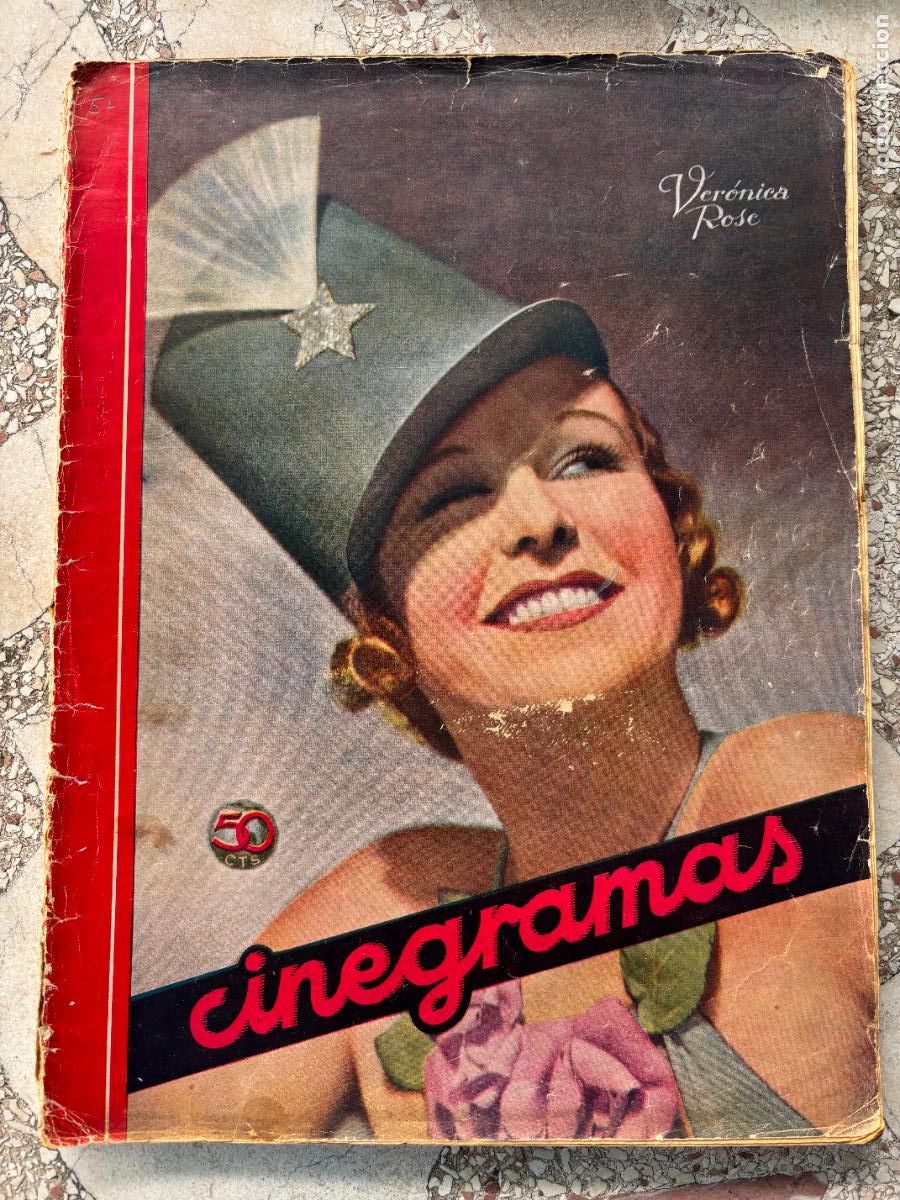 Cine: CINEGRAMAS N&ordm; 36 A&Ntilde;O 1935. VERONICA ROSE EN PORTADA. QUEENIE SMITH- MONA BARRIE.