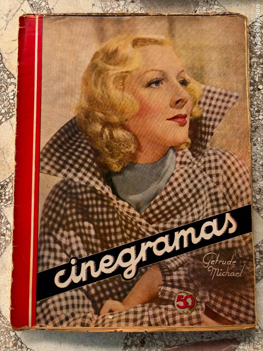Cine: CINEGRAMAS N&ordm; 65 A&Ntilde;O 1935. GETRUDE MICHAEL EN PORTADA. ANTO&Ntilde;ITA COLOM&Eacute;. RAQUEL RODRIGO.