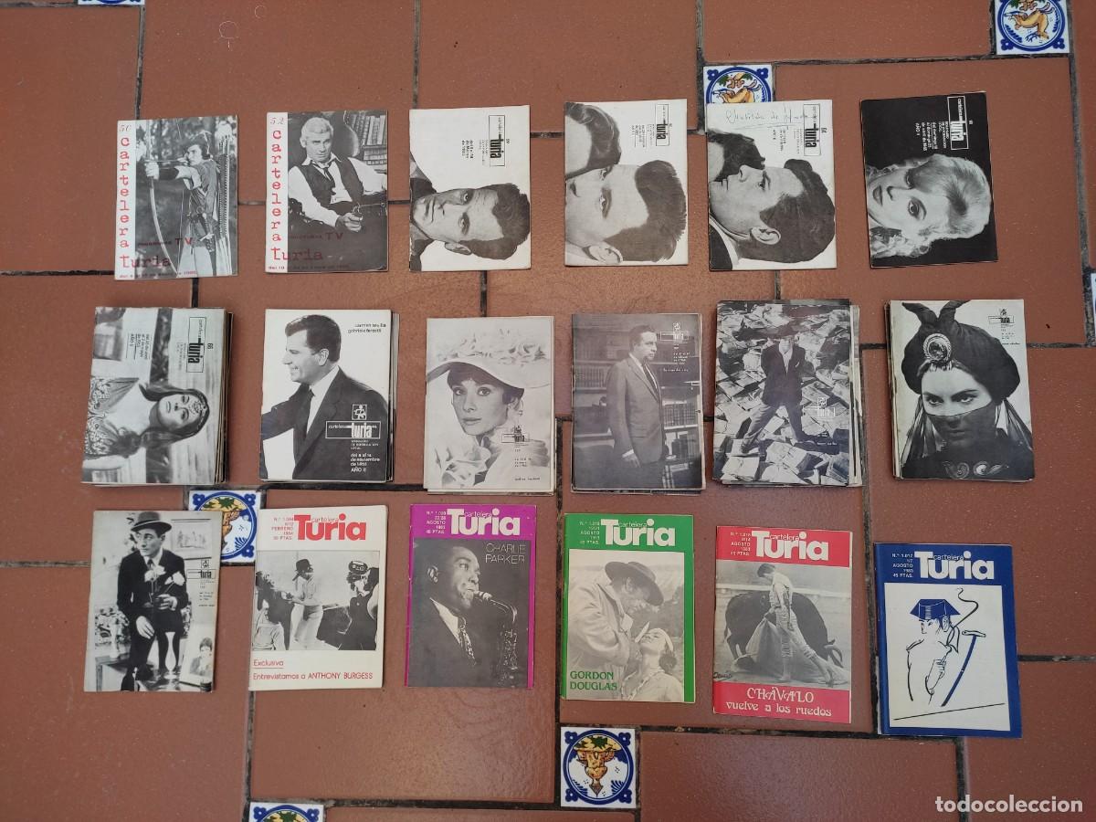 Cine: 64 revistas Cartelera Turia - del No. 50 al 1044 - desde Enero de 1965 a Agosto 1983 - salteadas