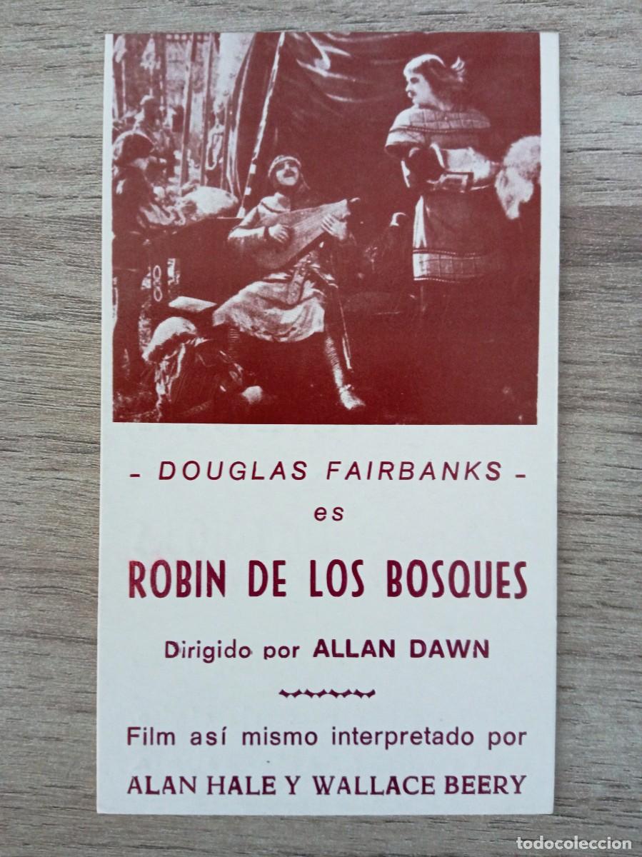 Cine: ROBIN DE LOS BOSQUES, ERROL FLYNN. REPRODUCCI&Oacute;N O FACSIMIL ACARTONADO DE LOS A&Ntilde;OS 80