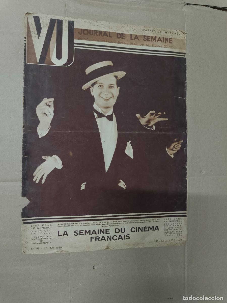 Cine: ANTIGUA REVISTA DE CINE VU, 1929, SEMAINE DU CINEMA FRAN&Ccedil;AIS, FRANCIA - P13