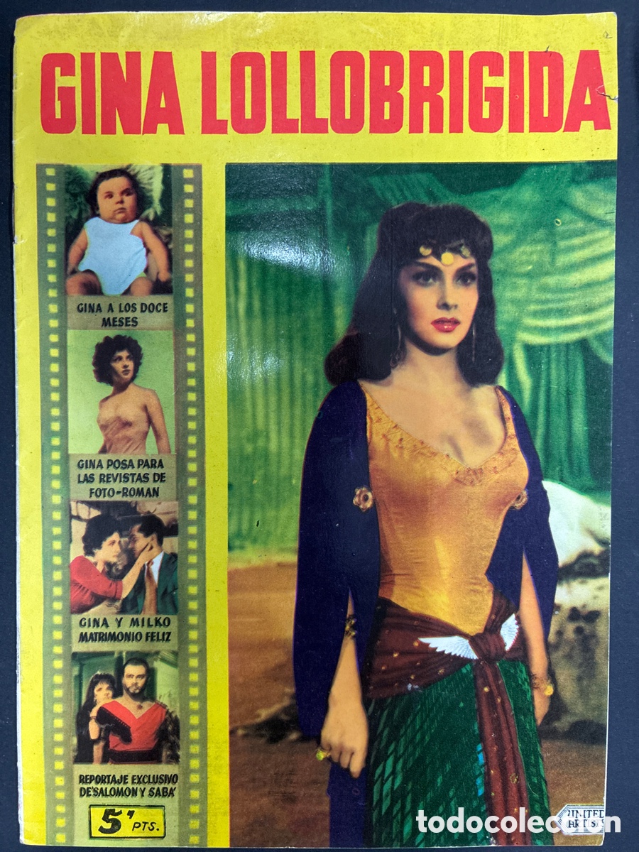 Cine: REVISTA CINECOLOR BIOGRAFIA GINA LOLLOGRIGIDA CONTIENE FOTOS