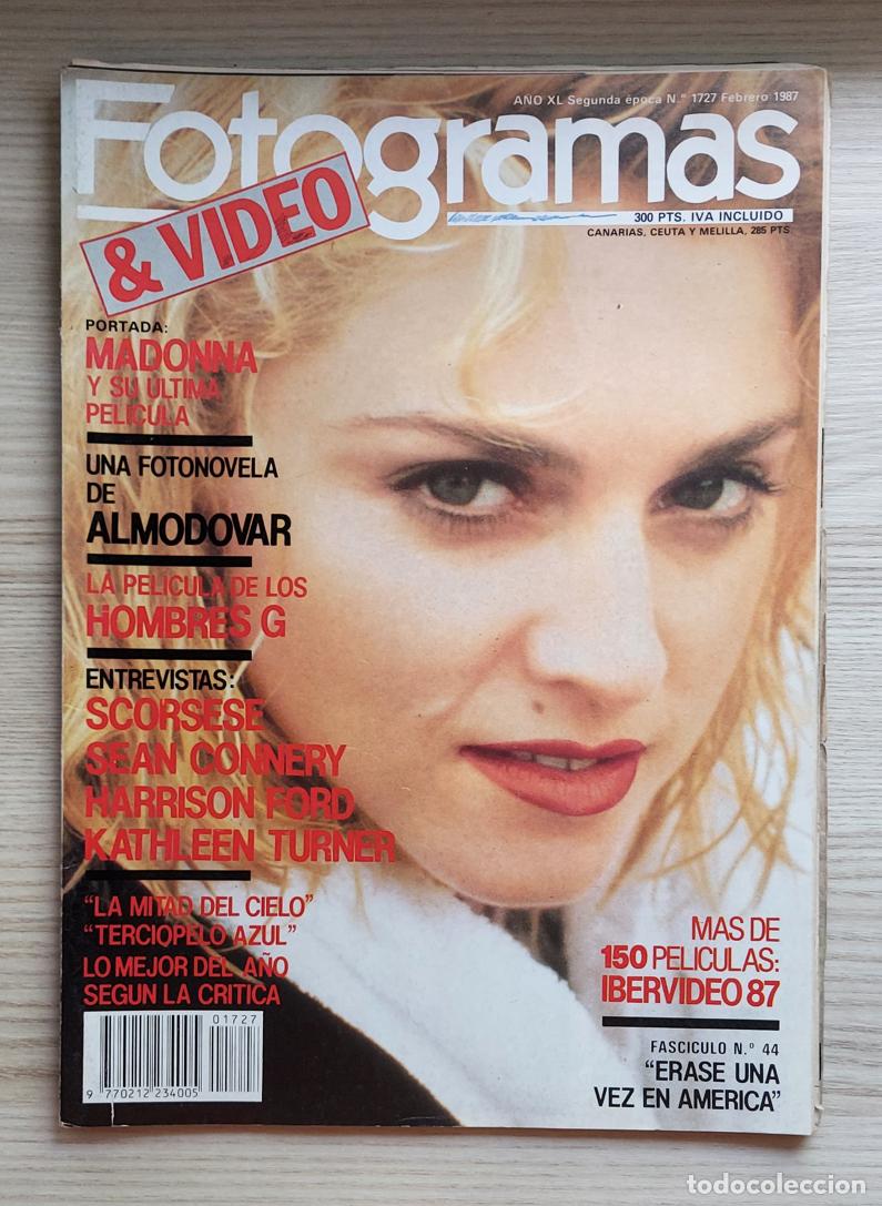 Cine: Lote 4 revistas FOTOGRAMAS dedicadas a Madonna - etapas ic&oacute;nicas 1987, 1990 y 1992