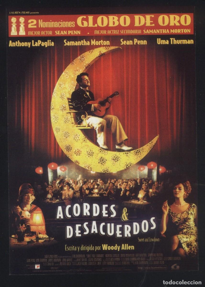 Cine: Q-12003- ACORDES Y DESACUERDOS (Sweet and Lowdown) (FICHA T&Eacute;CNICA) Sean Penn