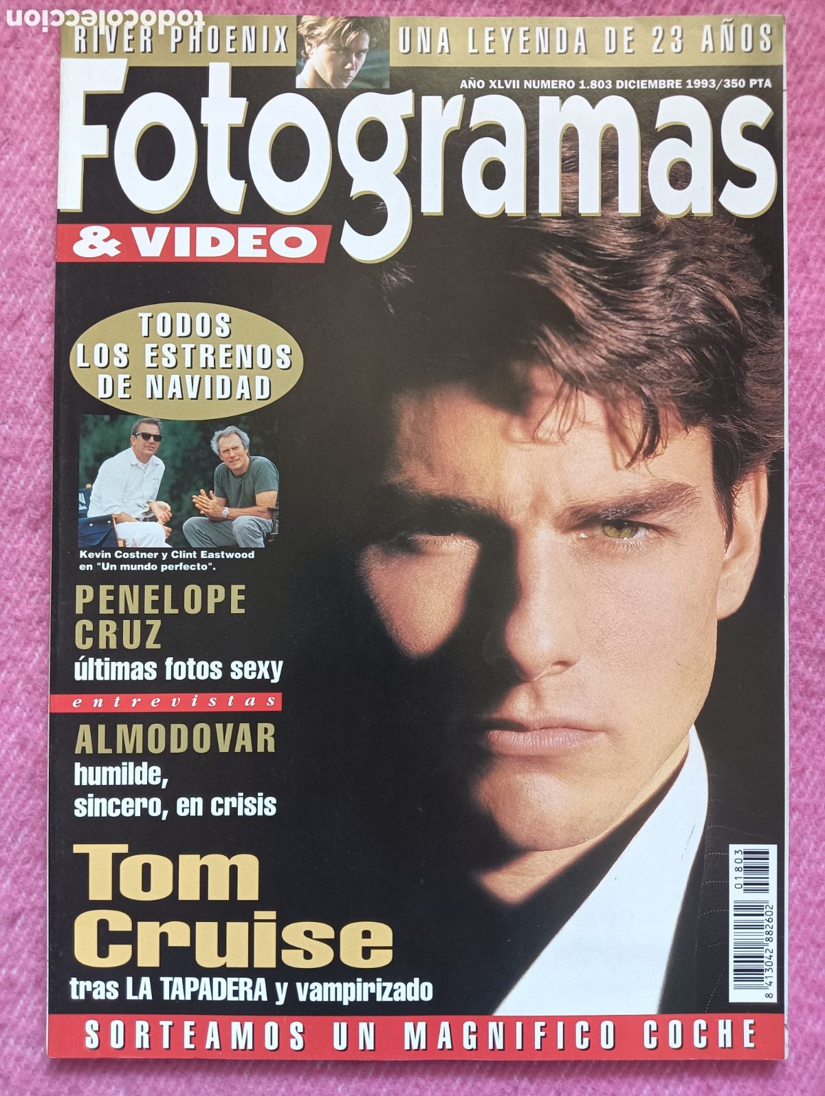 Cine: Magazine FOTOGRAMAS 1803 - Tom Cruise / River Phoenix / Kevin Costner / Clint Eastwood