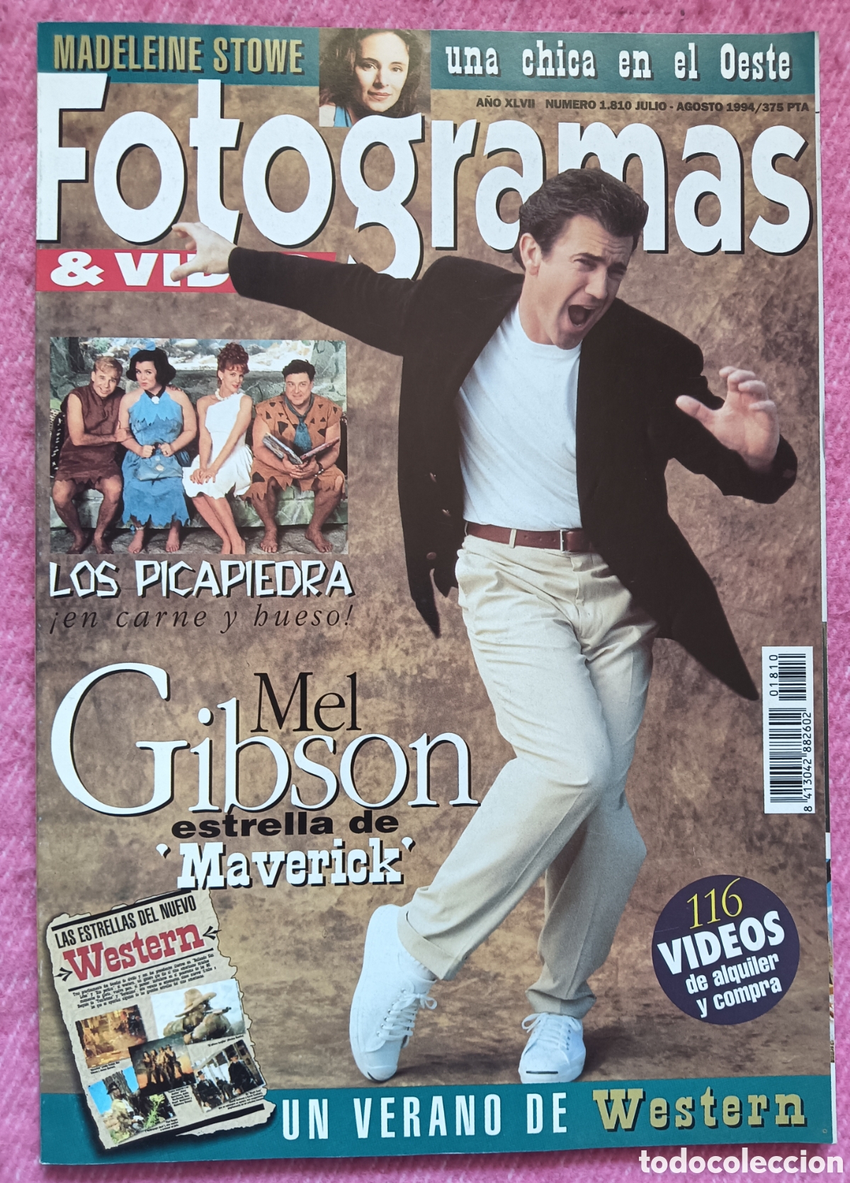 Cine: Magazine FOTOGRAMAS 1810 - Mel Gibson / Madeleine Stowe / Jodie Foster / Drew Barrymore