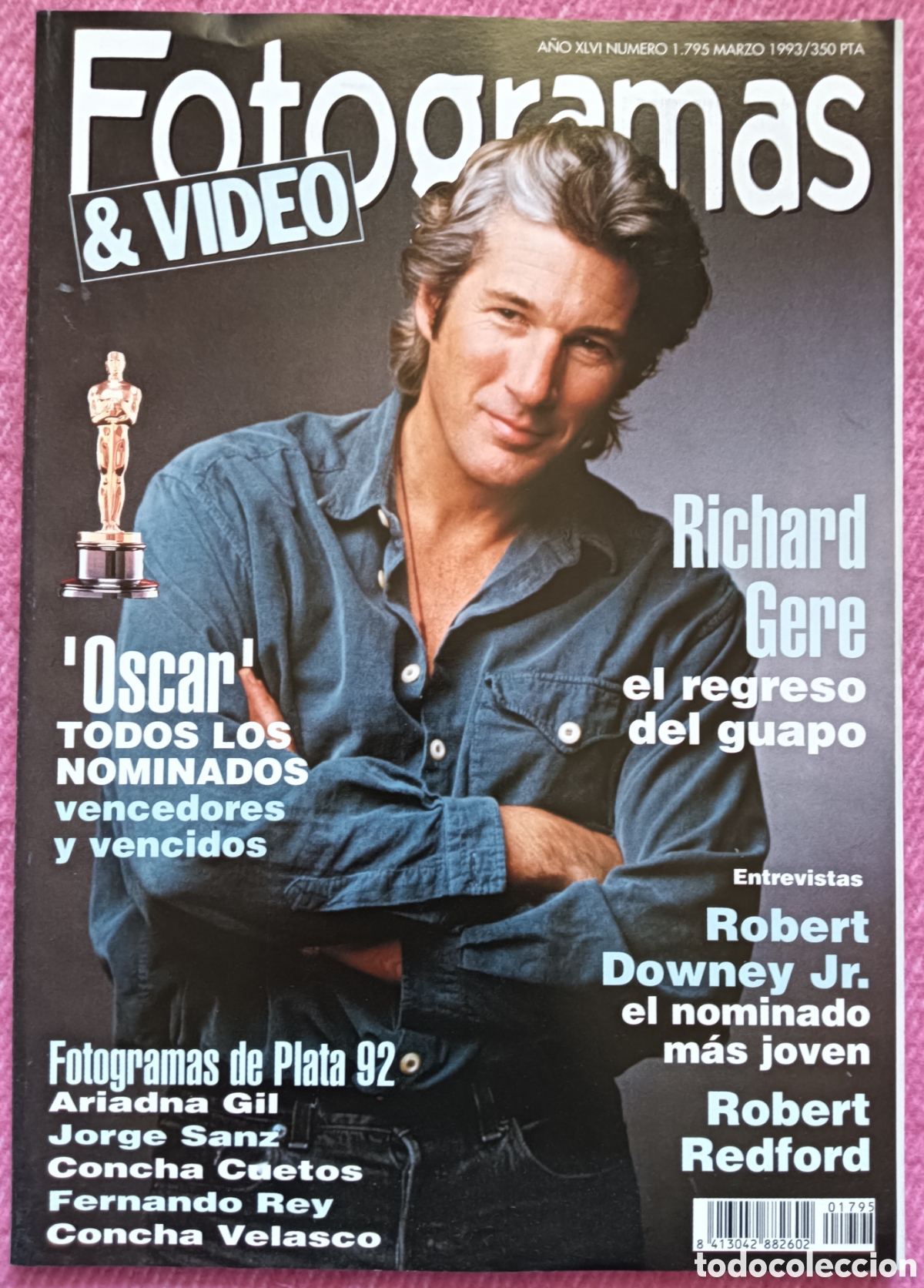 Cine: Magazine FOTOGRAMAS 1795 - Richard Gere / Robert Downey Jr. / Robert Redford