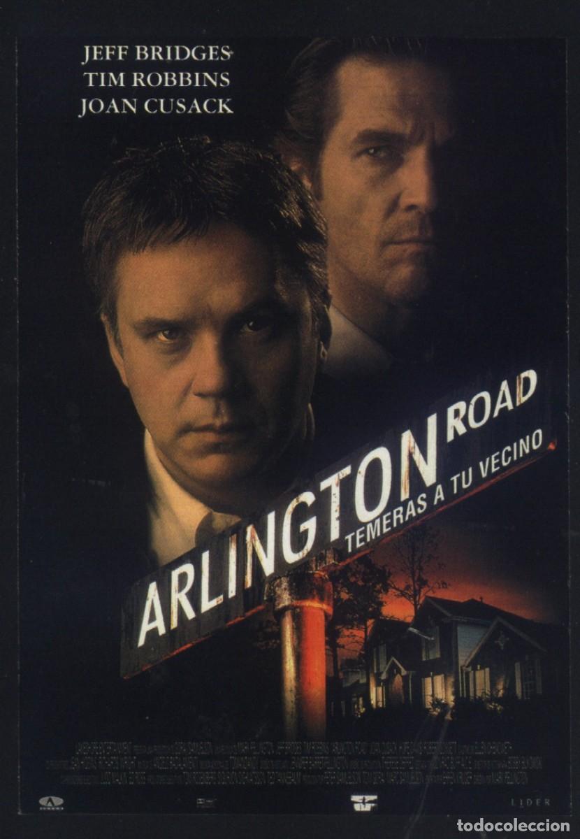 Cine: Q-12005- Arlington Road. Temer&aacute;s a tu vecino (FICHA T&Eacute;CNICA) Jeff Bridges - Tim Robbins