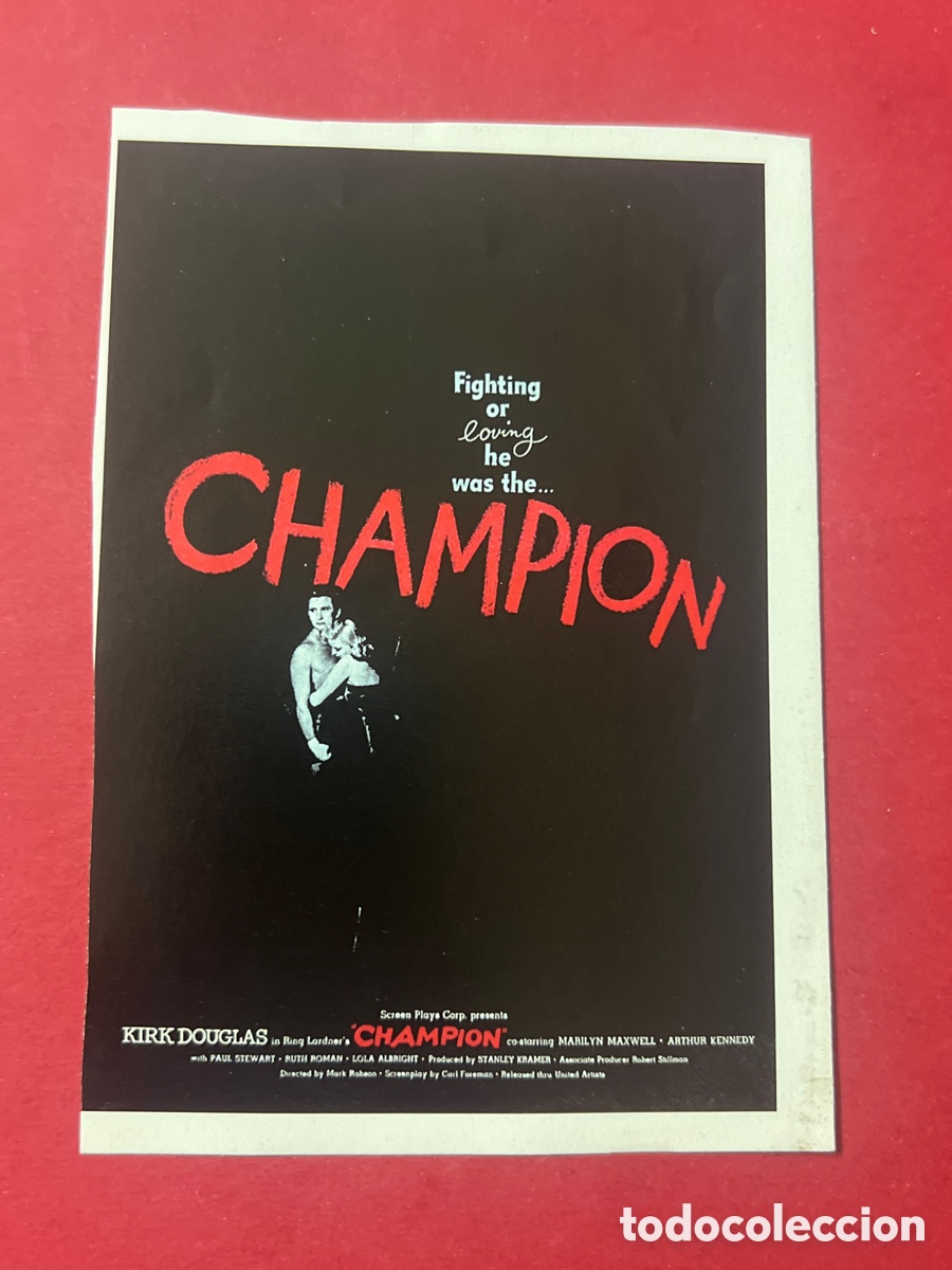 Cine: W11. CARTEL MAN&Iacute;A - PEL&Iacute;CULAS BOXEO