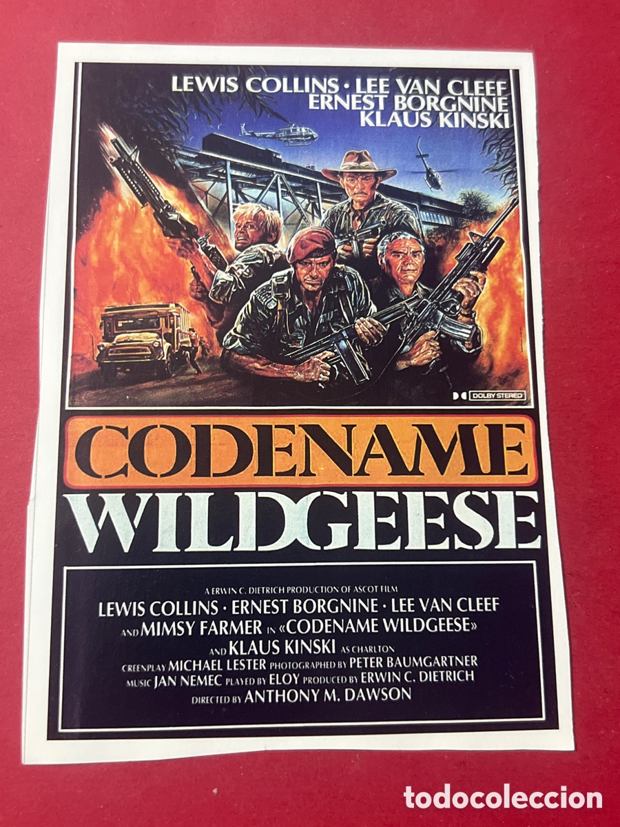 Cine: W27. CARTEL MAN&Iacute;A - MERCENARIOS