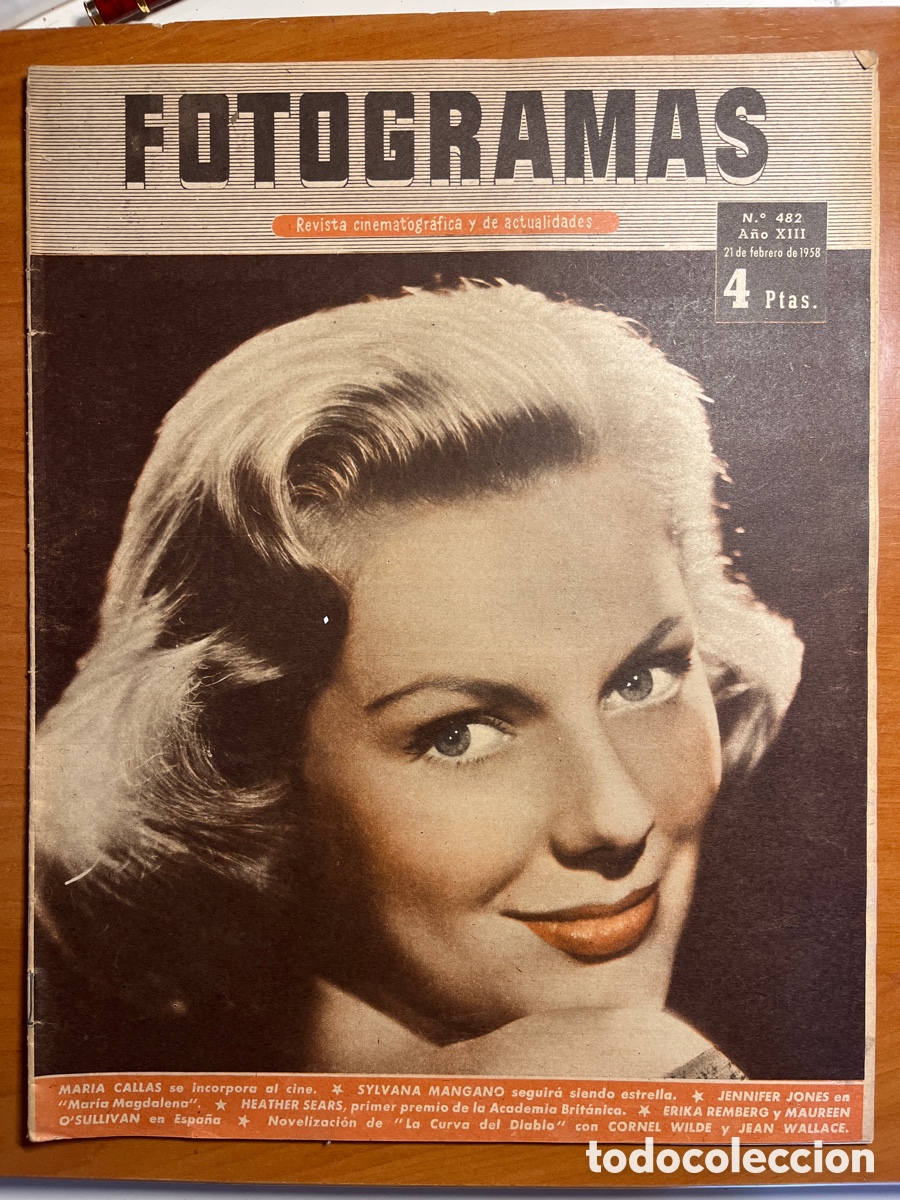 Cine: FOTOGRAMAS N&Uacute;MERO 482, (REVISTA SEMANAL CINEMATOGR&Aacute;FICA Y DE ACTUALIDADES)