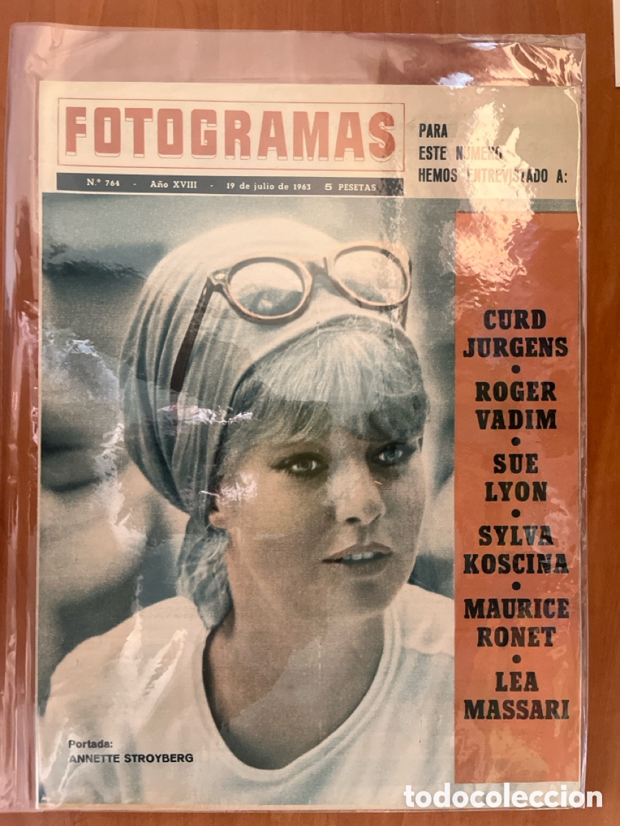 Cine: FOTOGRAMAS N&Uacute;MERO 764, (REVISTA SEMANAL CINEMATOGR&Aacute;FICA Y DE ACTUALIDADES)