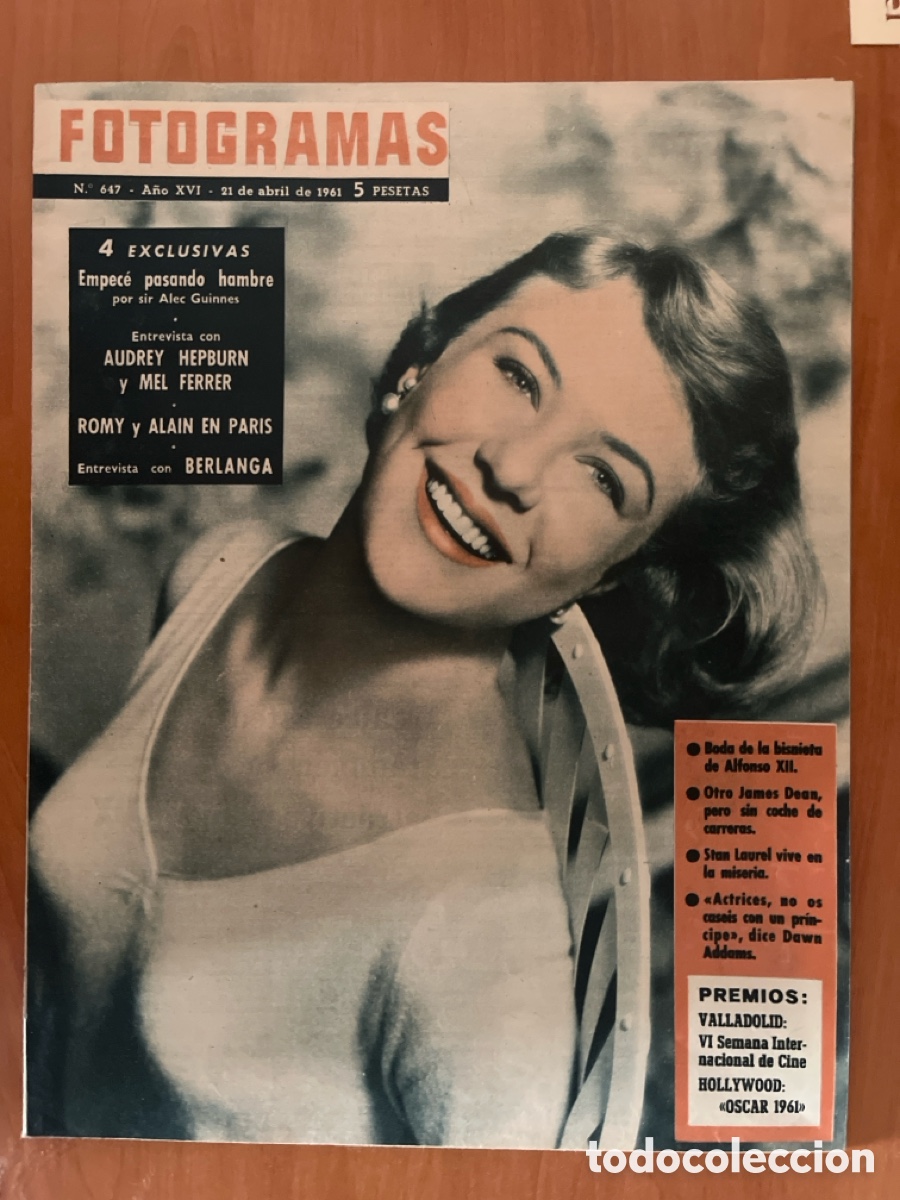 Cine: FOTOGRAMAS N&Uacute;MERO 647, (REVISTA SEMANAL CINEMATOGR&Aacute;FICA Y DE ACTUALIDADES)