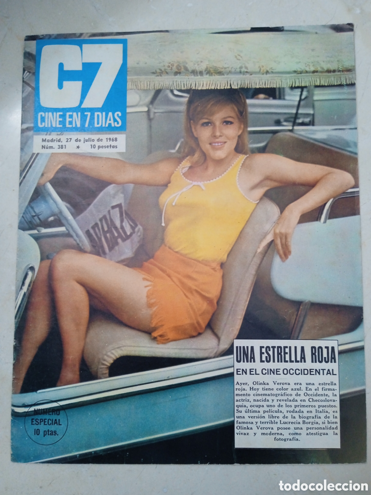 Cine: Cine en 7 d&iacute;as n&deg;381 Olinka Verova M&oacute;nica Vitti Joan Collins BB