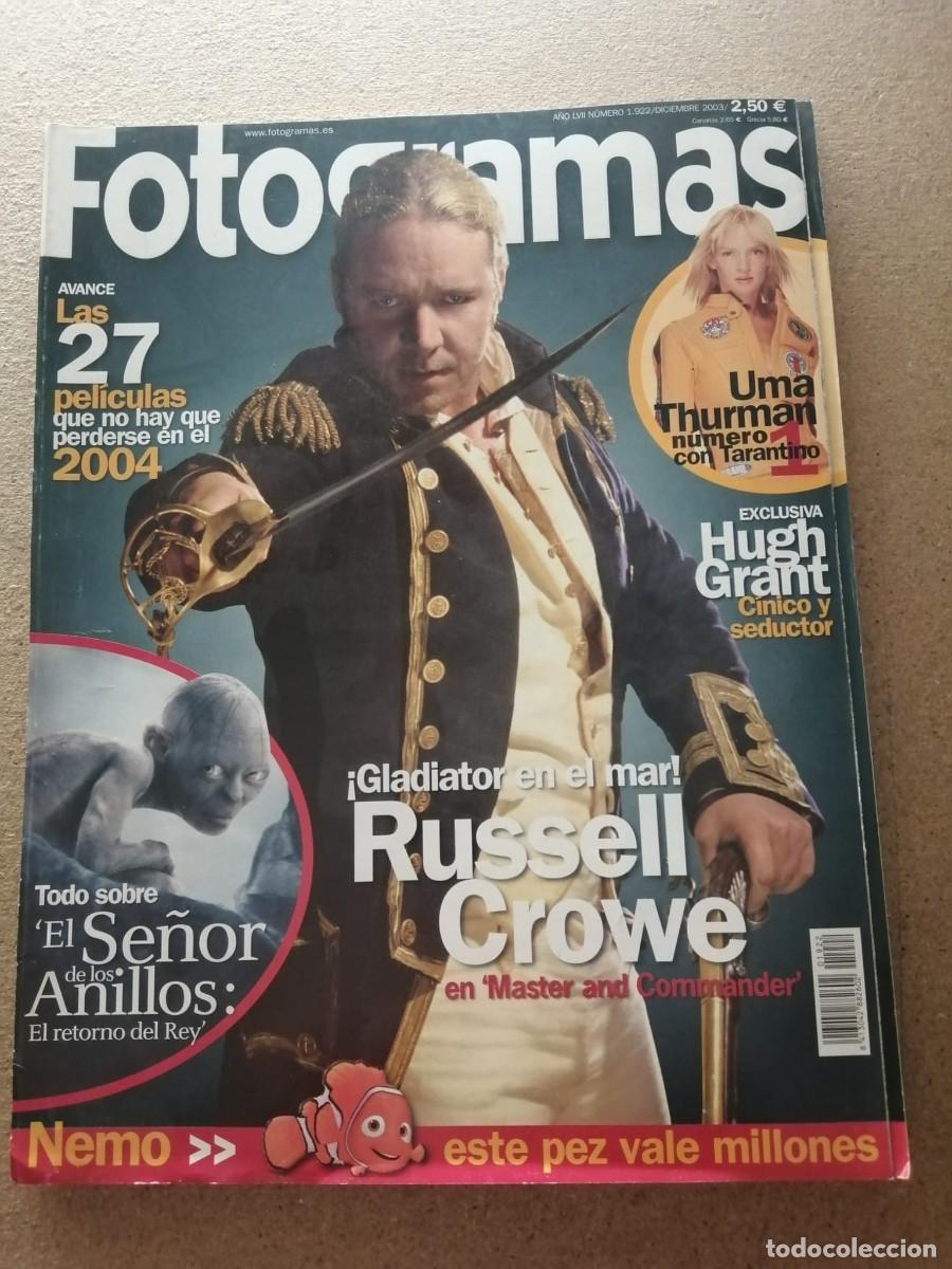 Cine: FOTOGRAMAS (NUMERO 1922) MASTER & COMMANDER - UMA THURMAN - RUSSELL CROWE - HUGH GRANT -...
