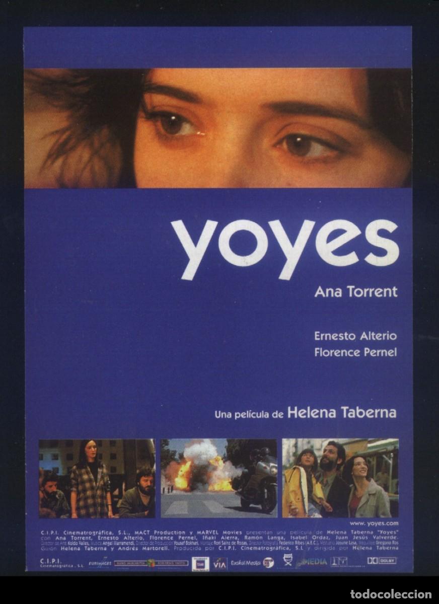 Cine: Q-12028- YOYES (FICHA T&Eacute;CNICA) Ana Torrent - Ernesto Alterio - Florence Pernel