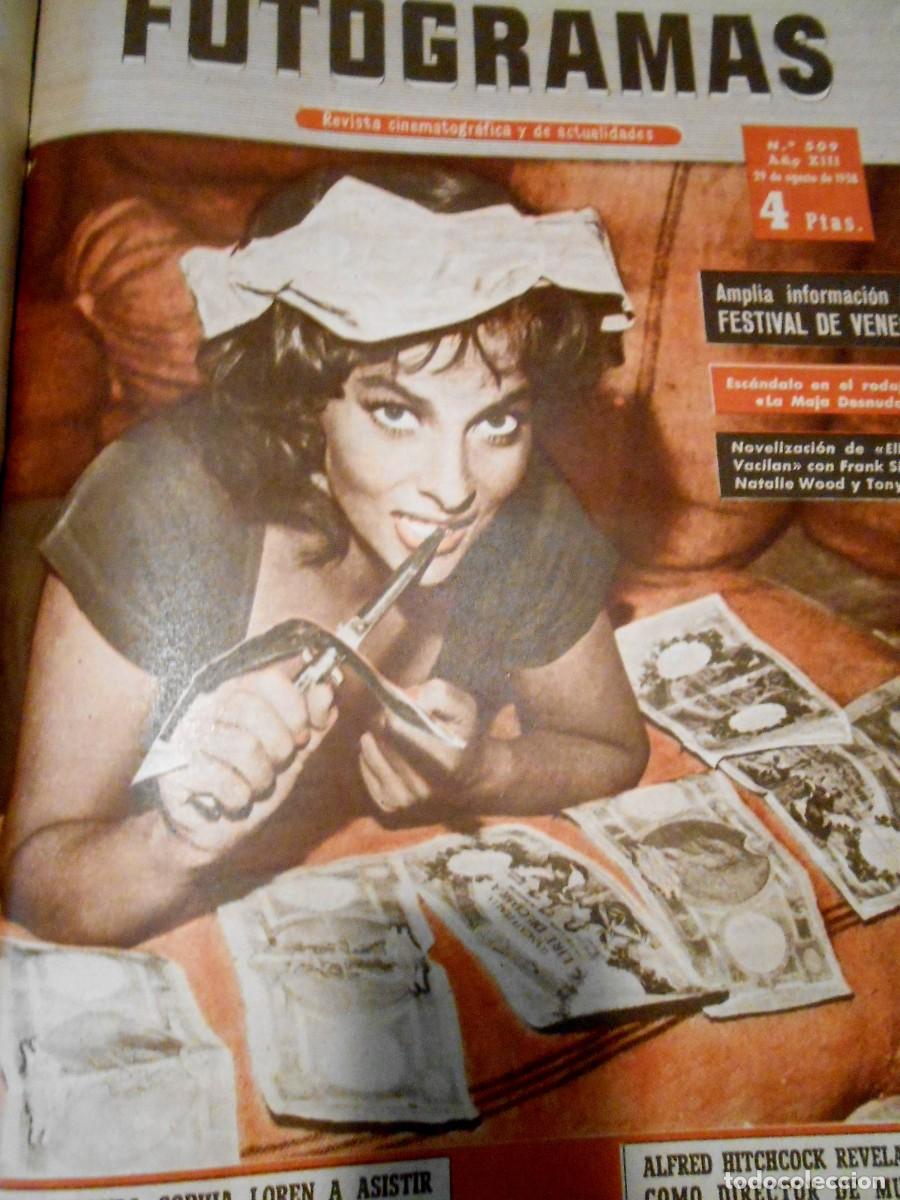 Cine: FOTOGRAMAS 1958 - 1 TOMO N&ordm;S. 501 a 526 - JULIO A DICIEMBRE
