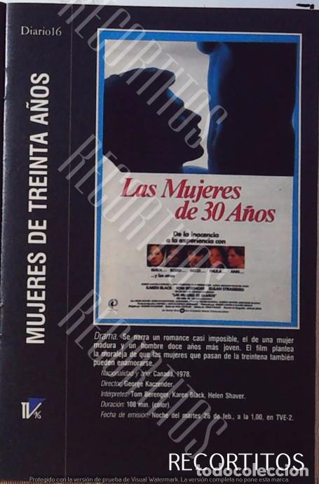 Cine: las mujeres de 30 a&ntilde;os tom berenger karen black