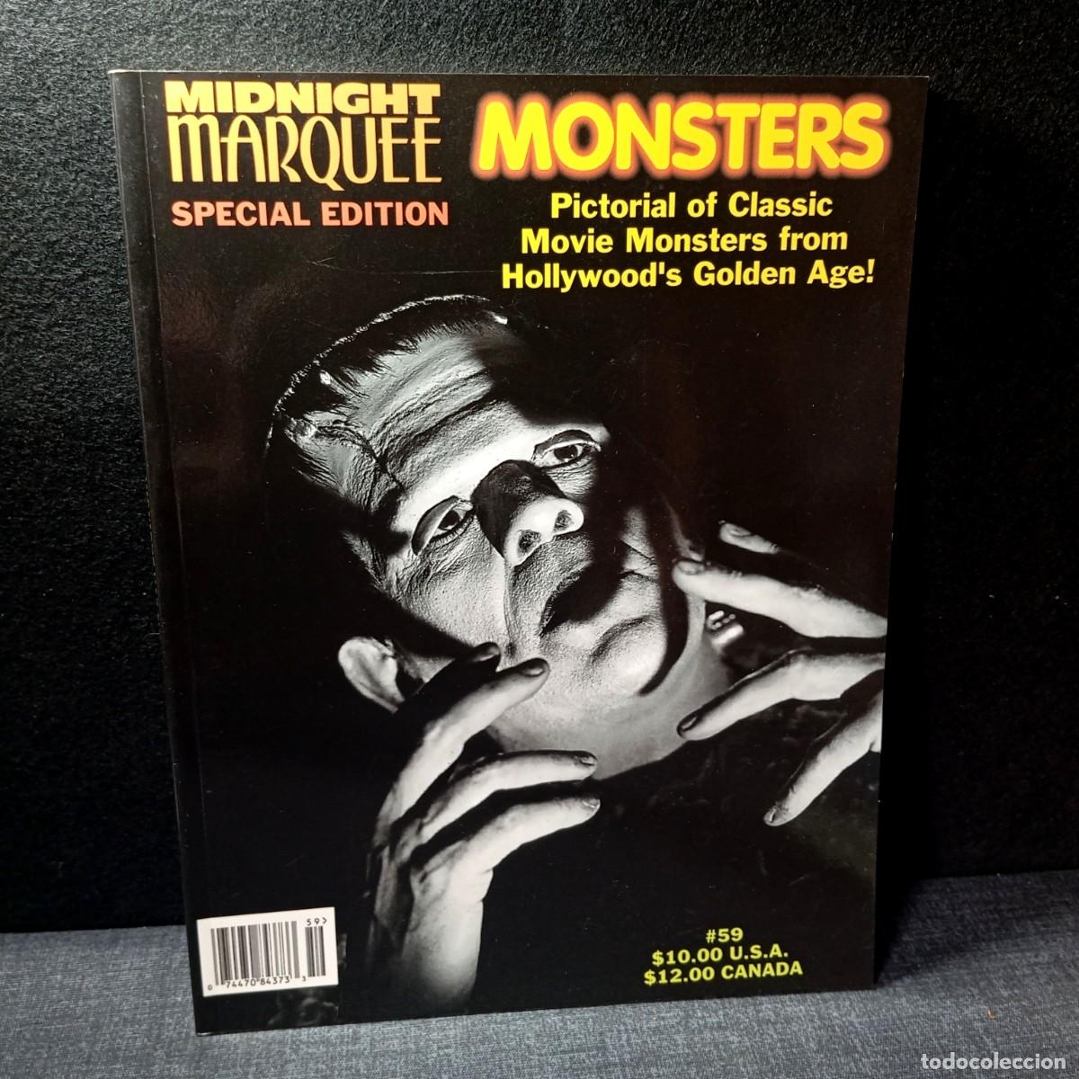 Cine: ⚜️ &Ntilde;02C. Revista Midnight Marquee Monsters 59 Especial Pictorial Terror Clasico Universal 1999
