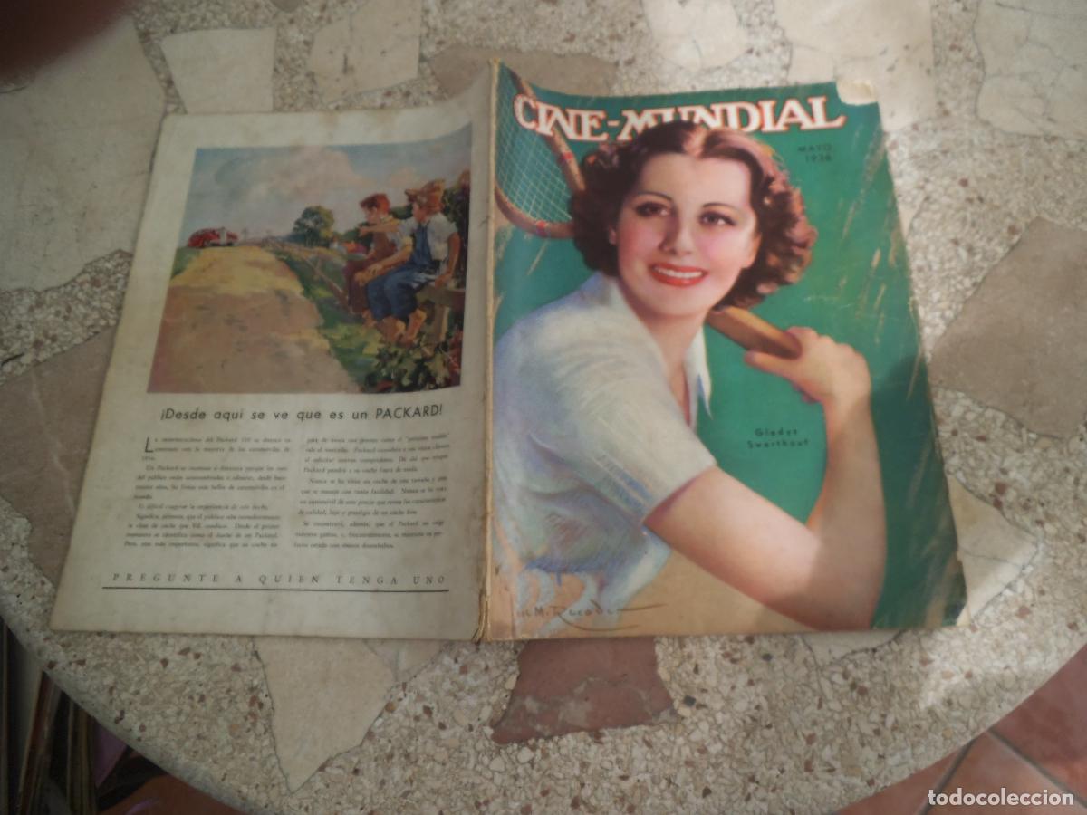 Cine: cie mundial n&ordm; 5, mayo 1936, gladys swarthout, tiene 3 hojas recortadas,