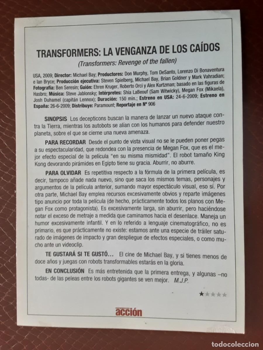 Cine: TRANSFORMERS, LA VENGANZA DE LOS CAIDOS - Foto 2