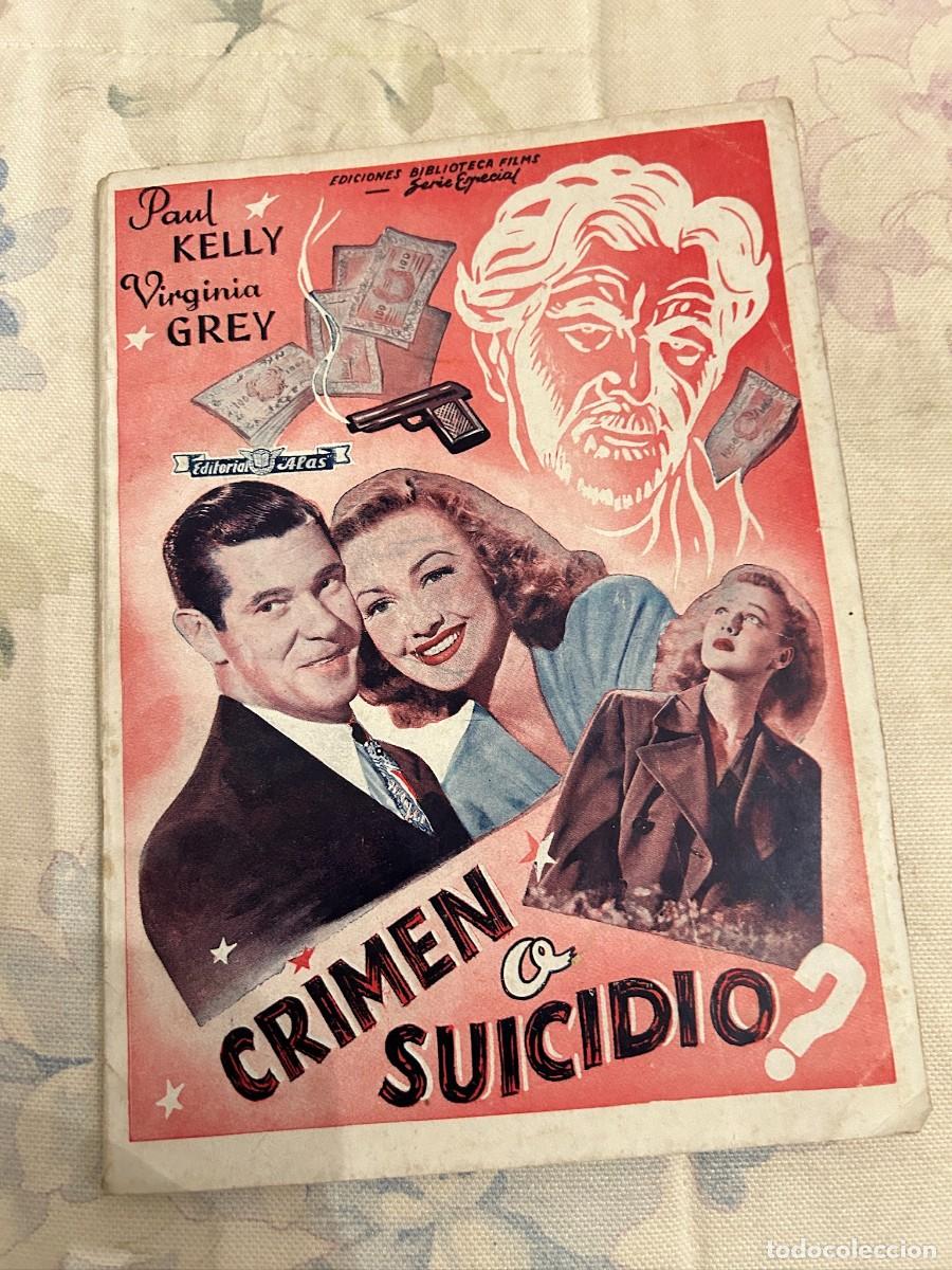 Cine: crimen o suicidio editorial alas con 16 fotogramas nuevo