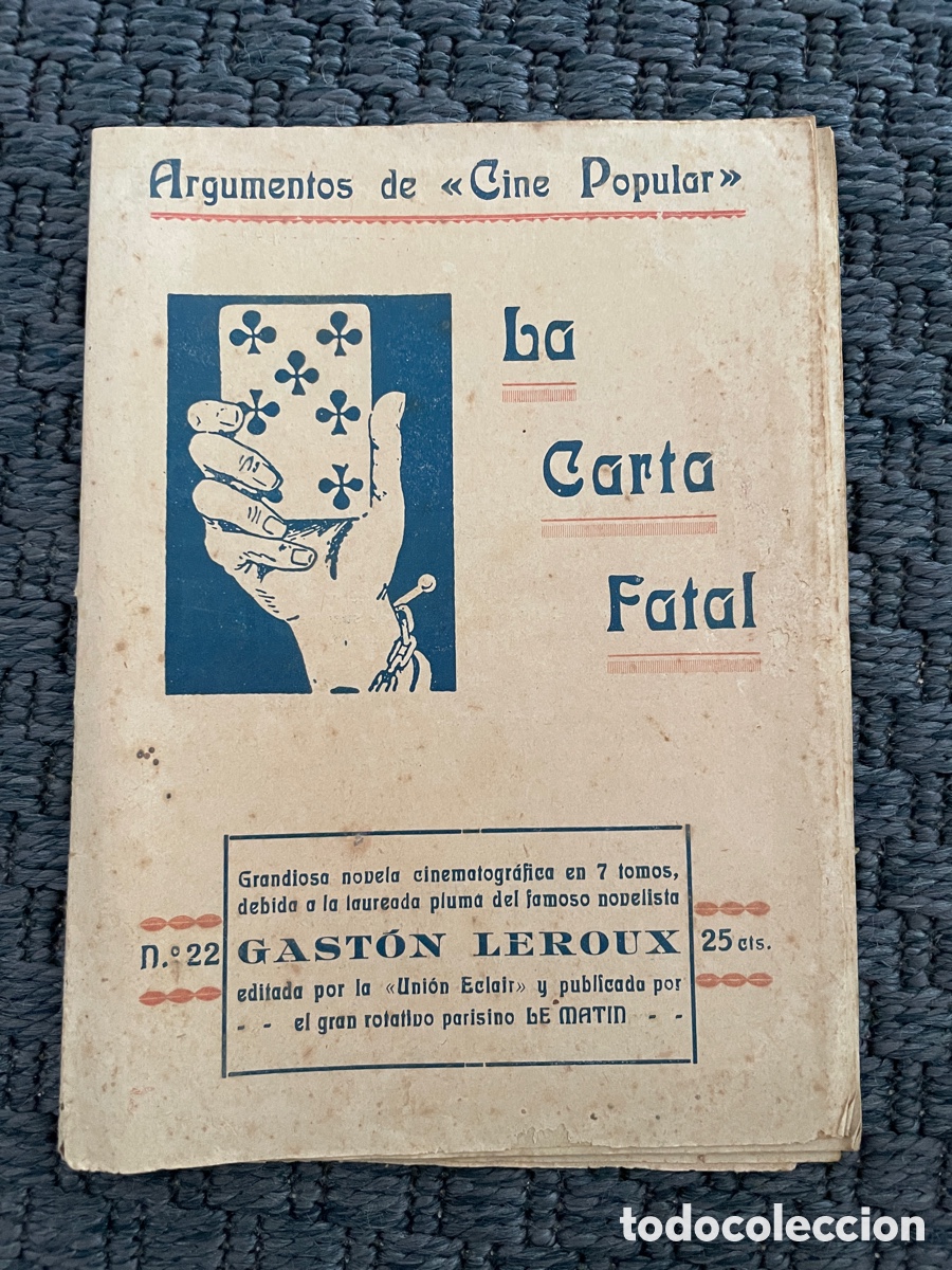 Cine: La carta fatal. Argumentos de cine popular. A&ntilde;os 30.