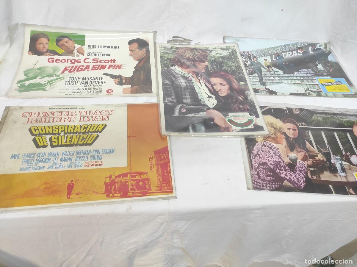 Cine: Fotogramas cartelera de cine, 5 peliculas, cada paquete tiene sobre unas 10 hojas!