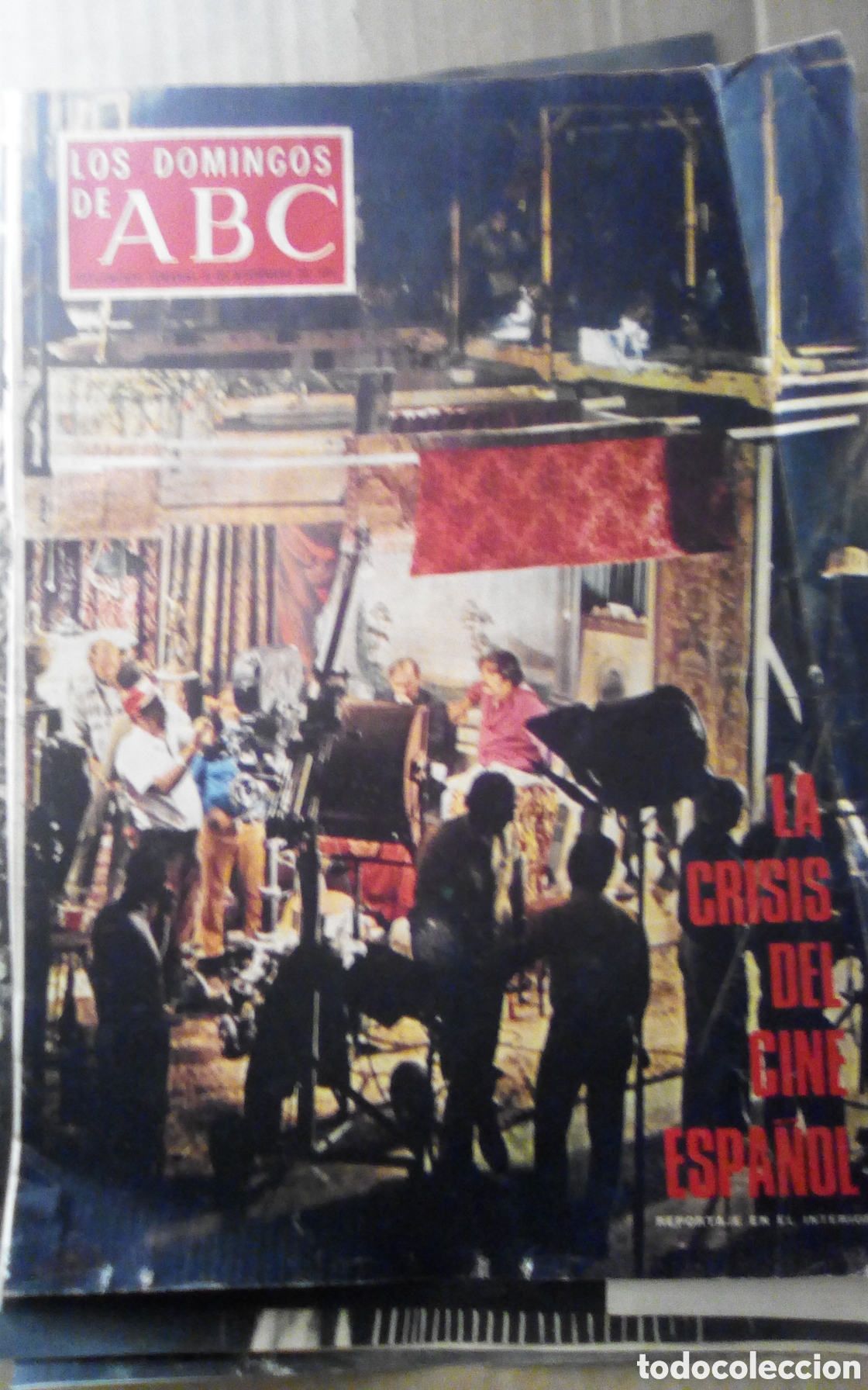 Cine: 6 Hojas peri&oacute;dico los domingos de ABC. 8-11-1970. La crisis del cine espa&ntilde;ol. Carmen Sevilla, etc...