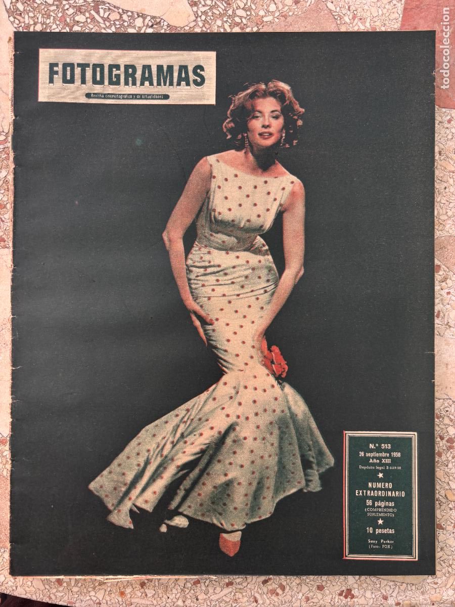Cine: FOTOGRAMAS N&ordm; 513 A&Ntilde;O 1958. N&Uacute;MERO EXTRAORDINARIO. SUZY PARKER EN PORTADA.