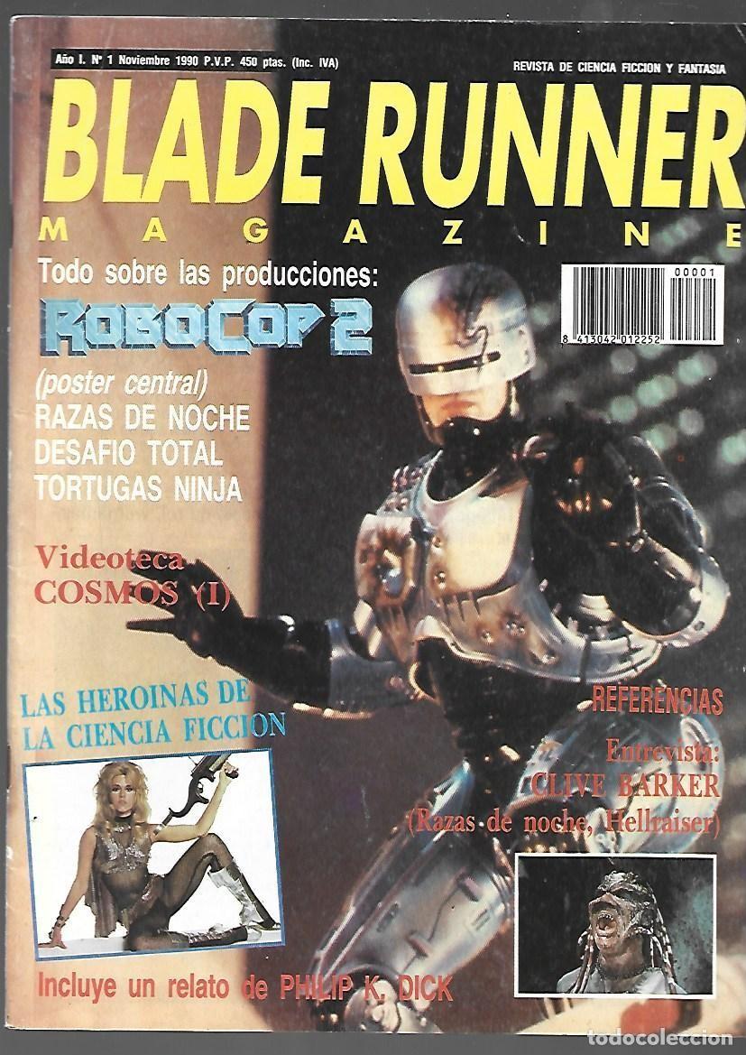 Cine: Blade runner magazine, 1, 1990, Jaime Rosal, buen estado. Caja DA