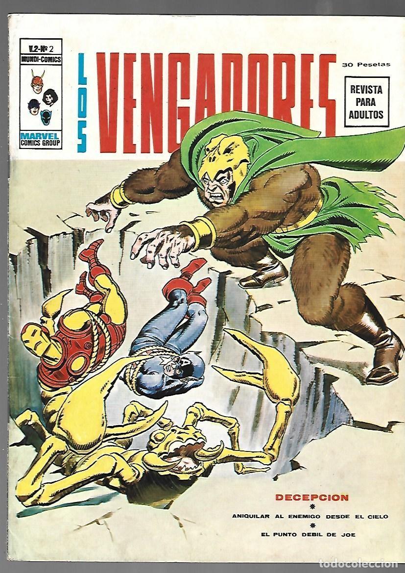 Cine: Los Vengadores vol. 2 n&uacute;mero 2: Decepci&oacute;n, 1974, Vertice, muy buen estado