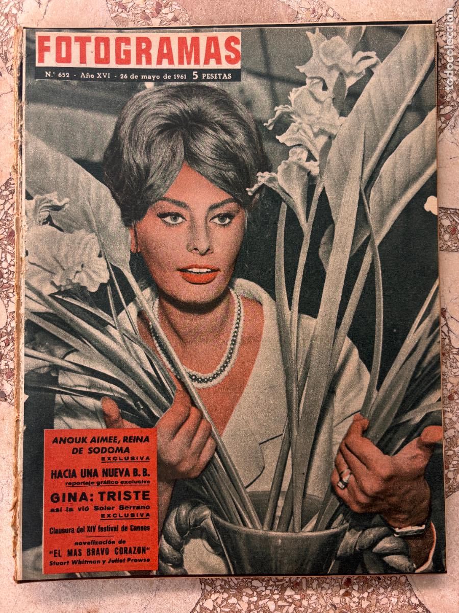 Cine: FOTOGRAMAS N&ordm; 652 A&Ntilde;O 1961. ANOUK AIMEE. SOLER SERRANO. XIV FESTIVAL DE CANNES. JULLIET PROWSE.