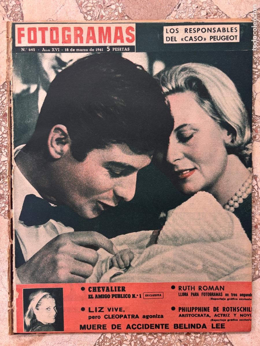 Cine: FOTOGRAMAS N&ordm; 642 A&Ntilde;O 1961. RUTH ROMAN. PHILIPPHINE DE ROTHSCHILD. BELINDA LEE. LIZ.