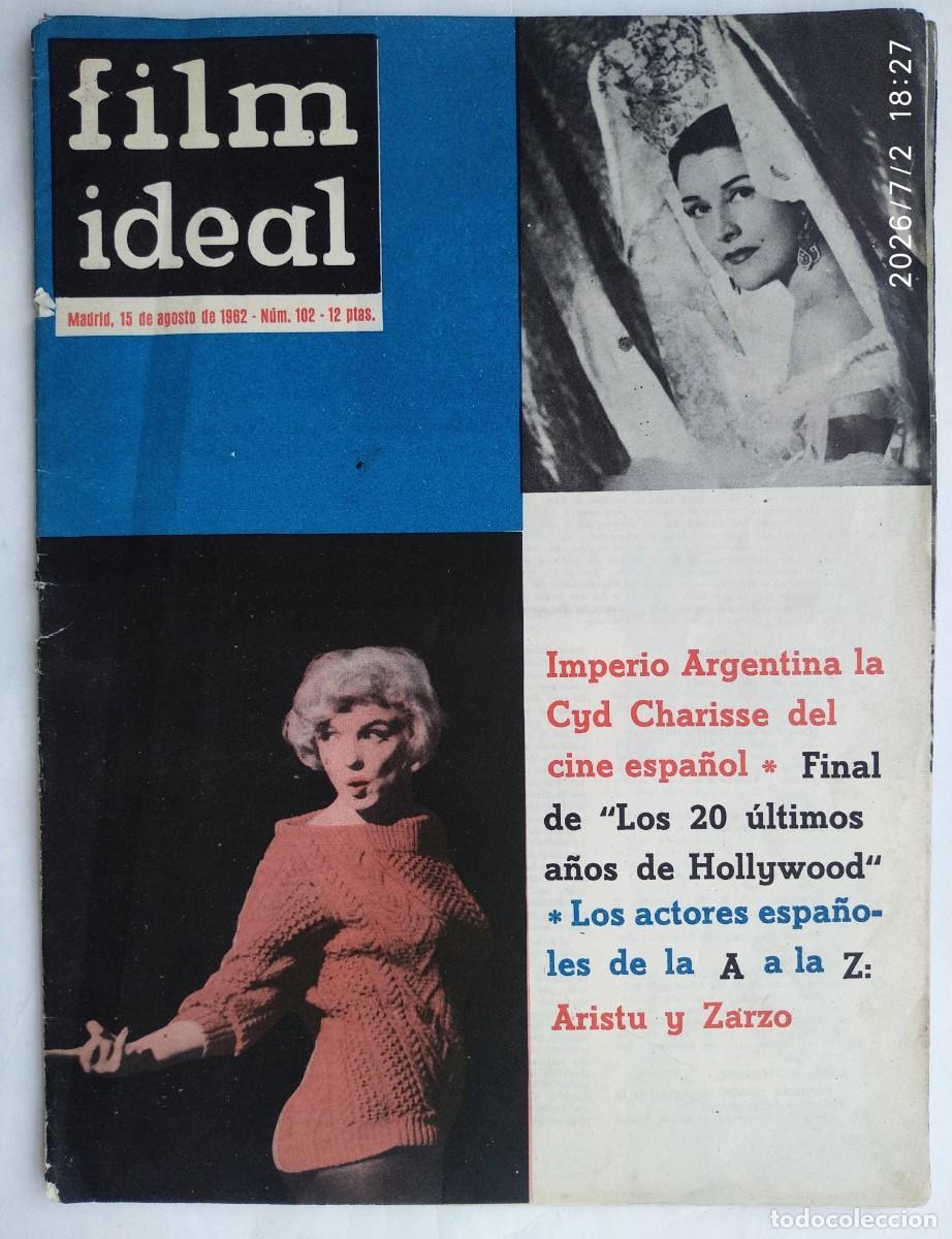 Cine: MARILYN MONROE. IMPERIO ARGENTINA. REVISTA FILM IDEAL 1982.