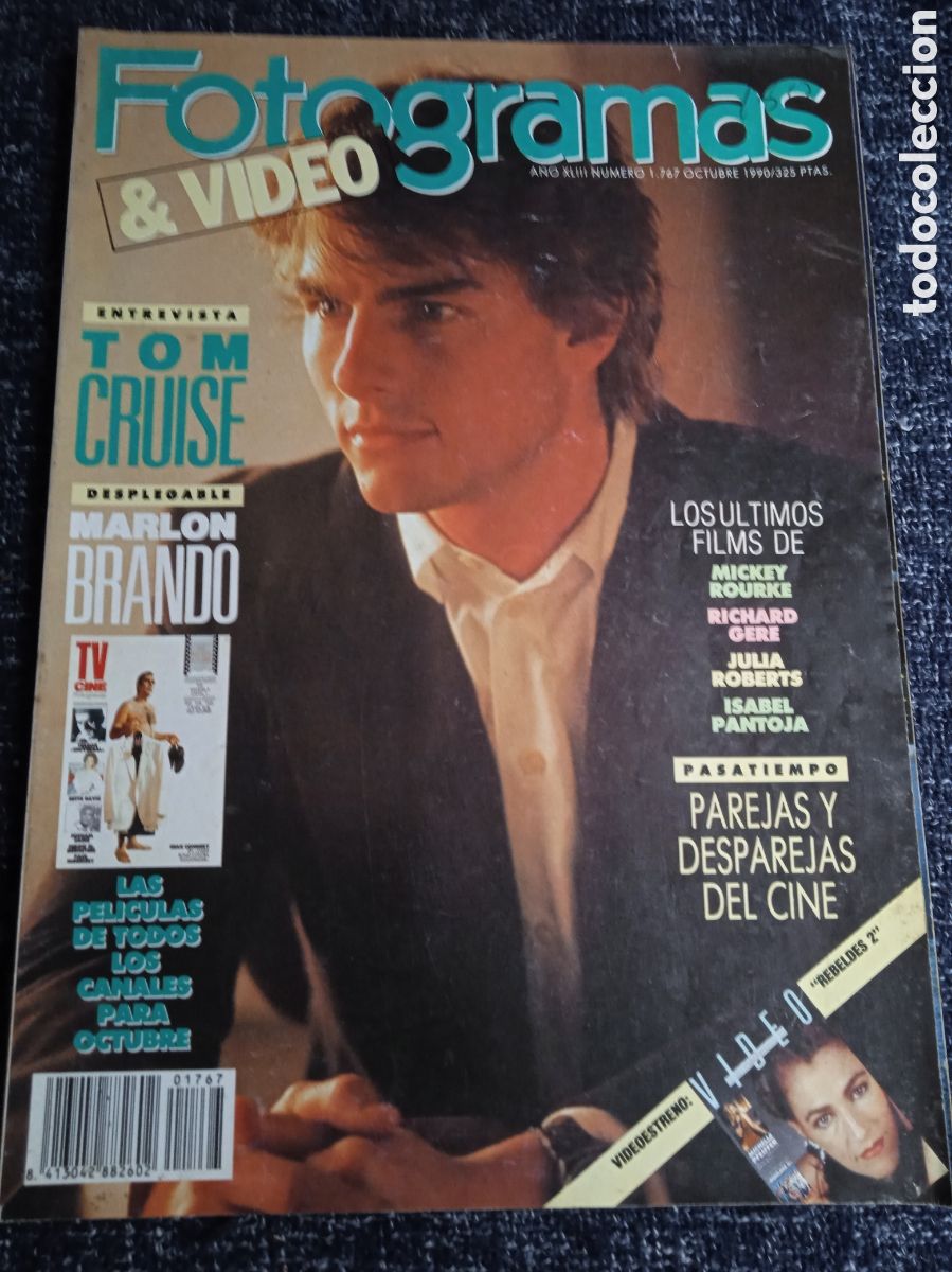 Cine: FOTOGRAMAS N&ordm;. 1767 A&Ntilde;O 1990. TON CRUISER. MARLON BRANDO.