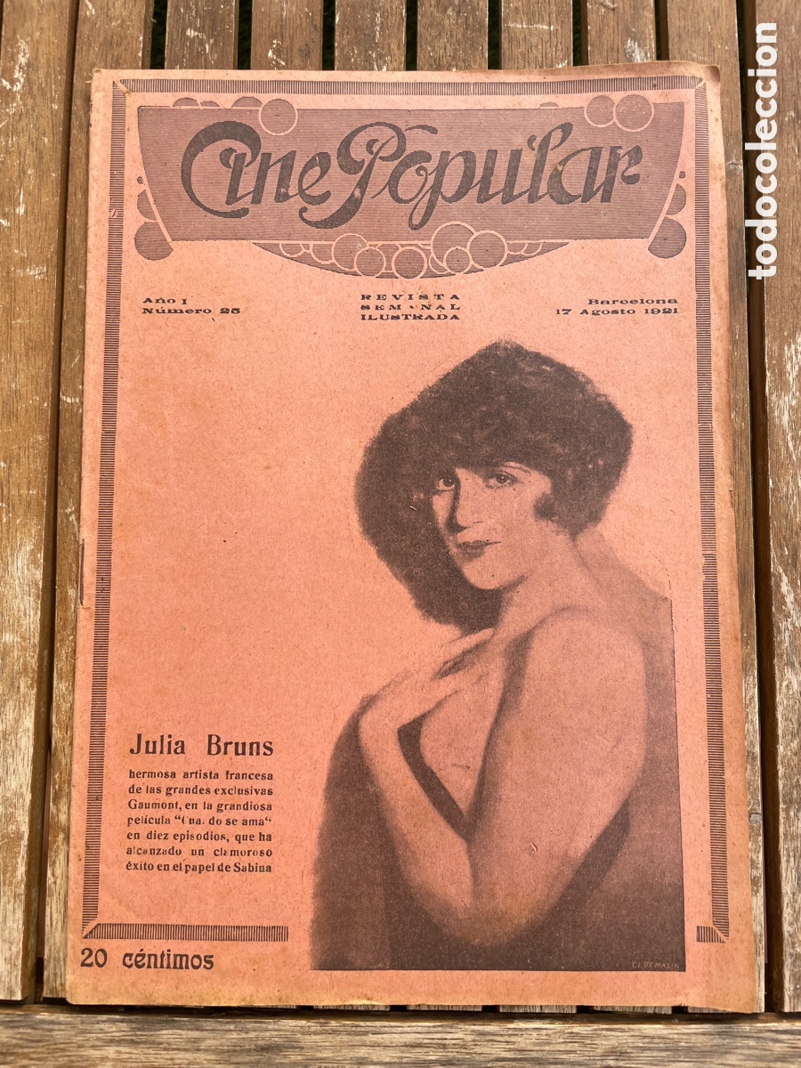 Cin&eacute;ma: Cine Popular. 17 de agosto de 1921. N&uacute;mero 25.