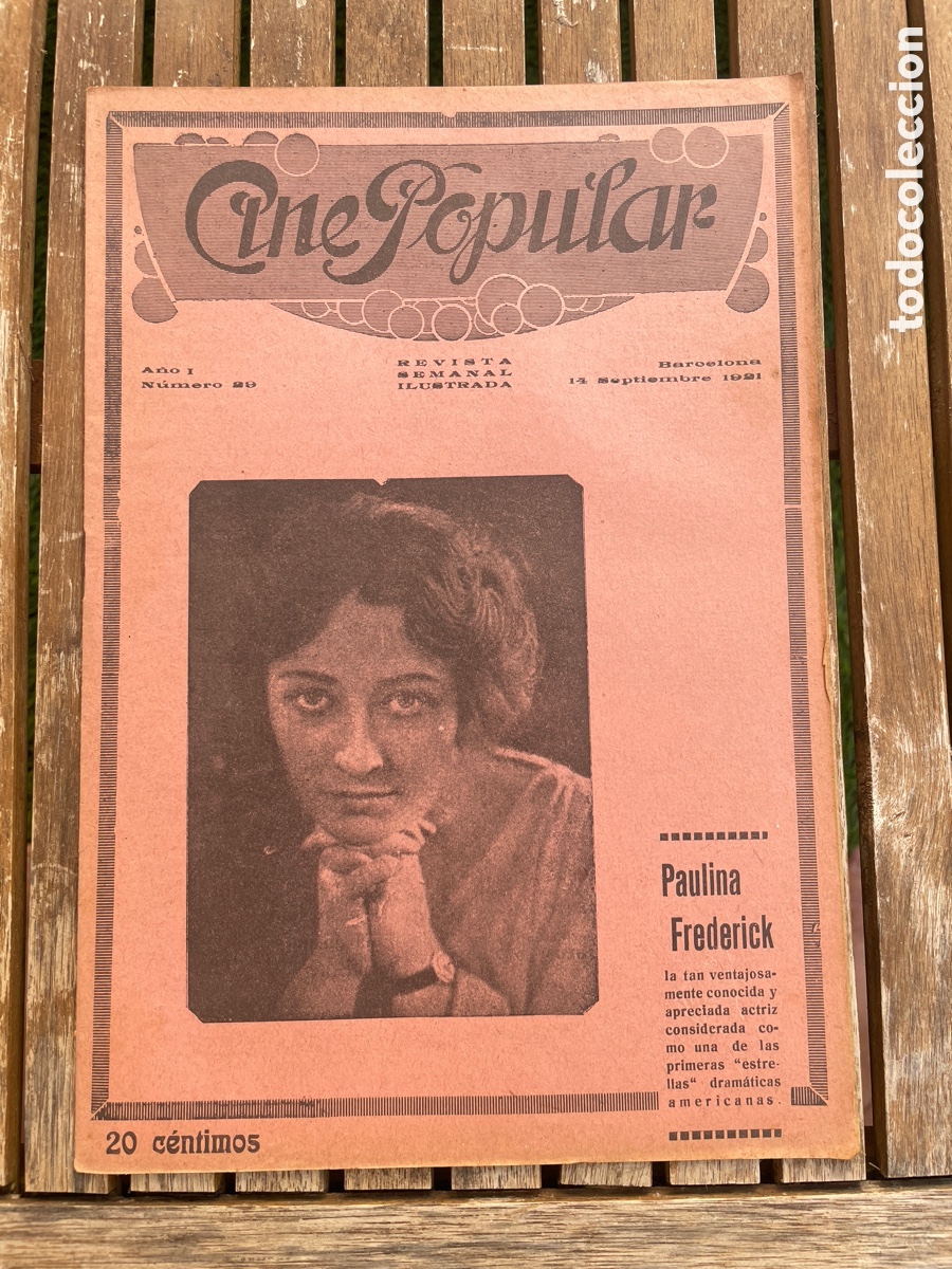Cinema: Cine Popular. 14 de septiembre de 1921. N&uacute;mero 29.